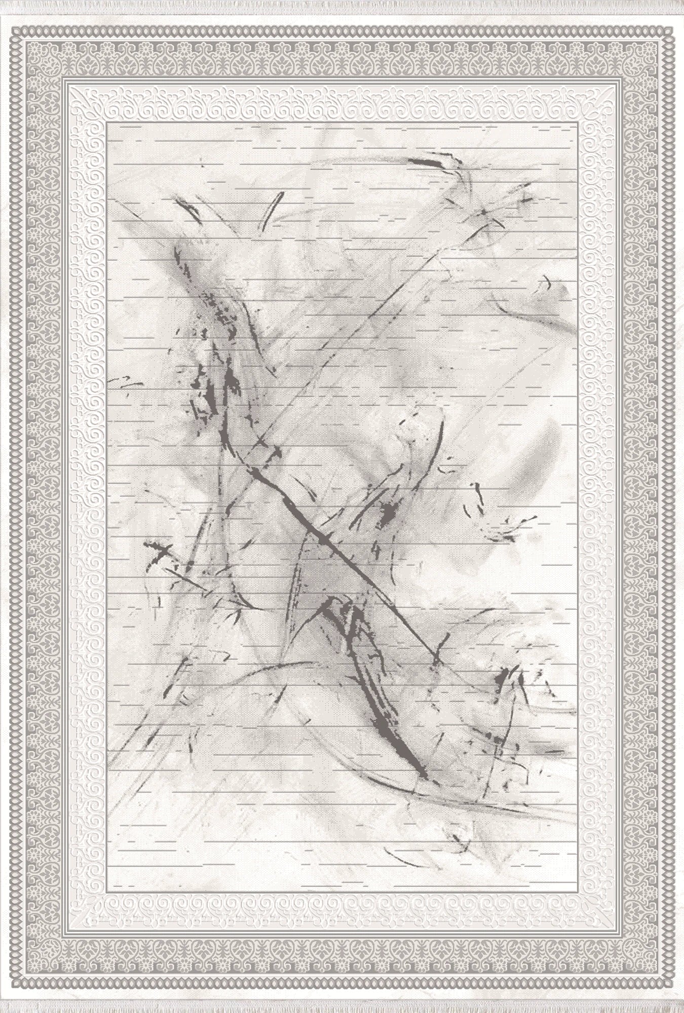 Коричневий килим з абстрактним візерунком