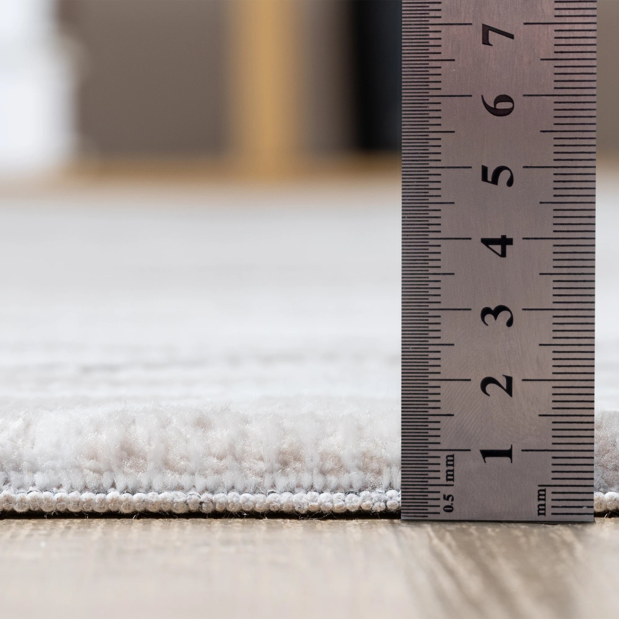 Сучасний багатошаровий геометричний абстракційний килим | Коричневий