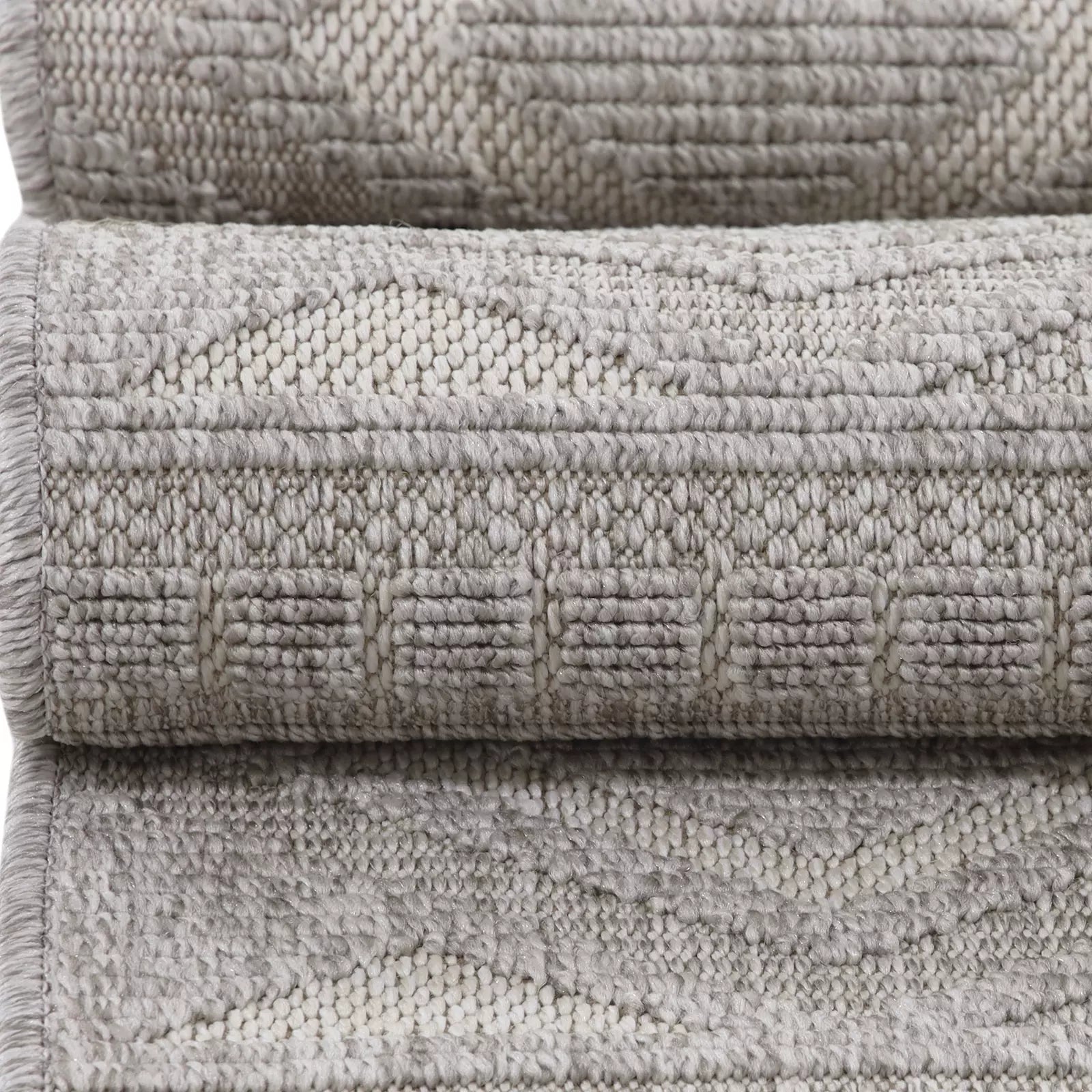 Velmora Plush Woven Boucle Rug Gray - Bella Rugs