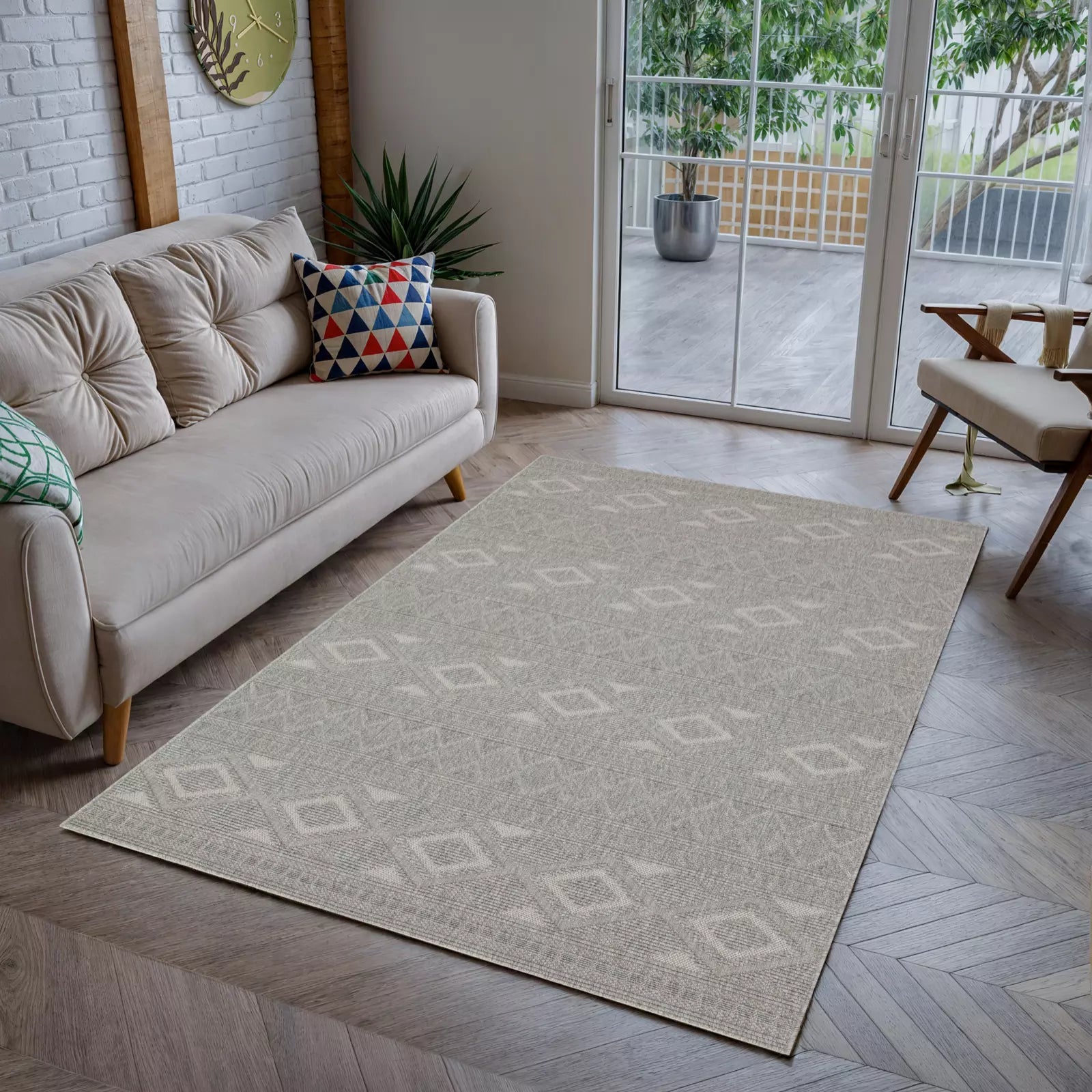 Velmora Plush Woven Boucle Rug Gray - Bella Rugs