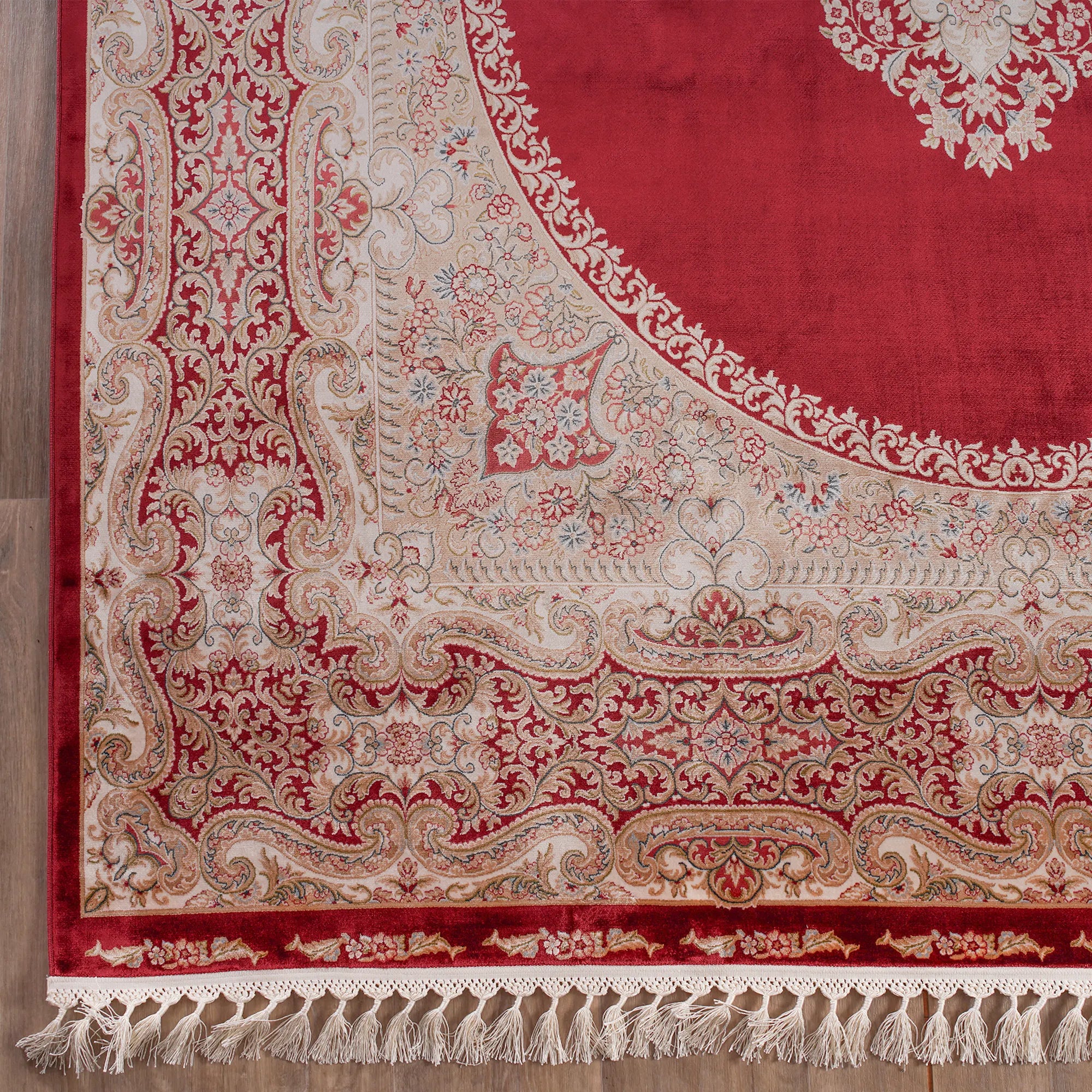 A Touch of Heritage Historical Motifs Handwoven Silk Rug - Bella Rugs