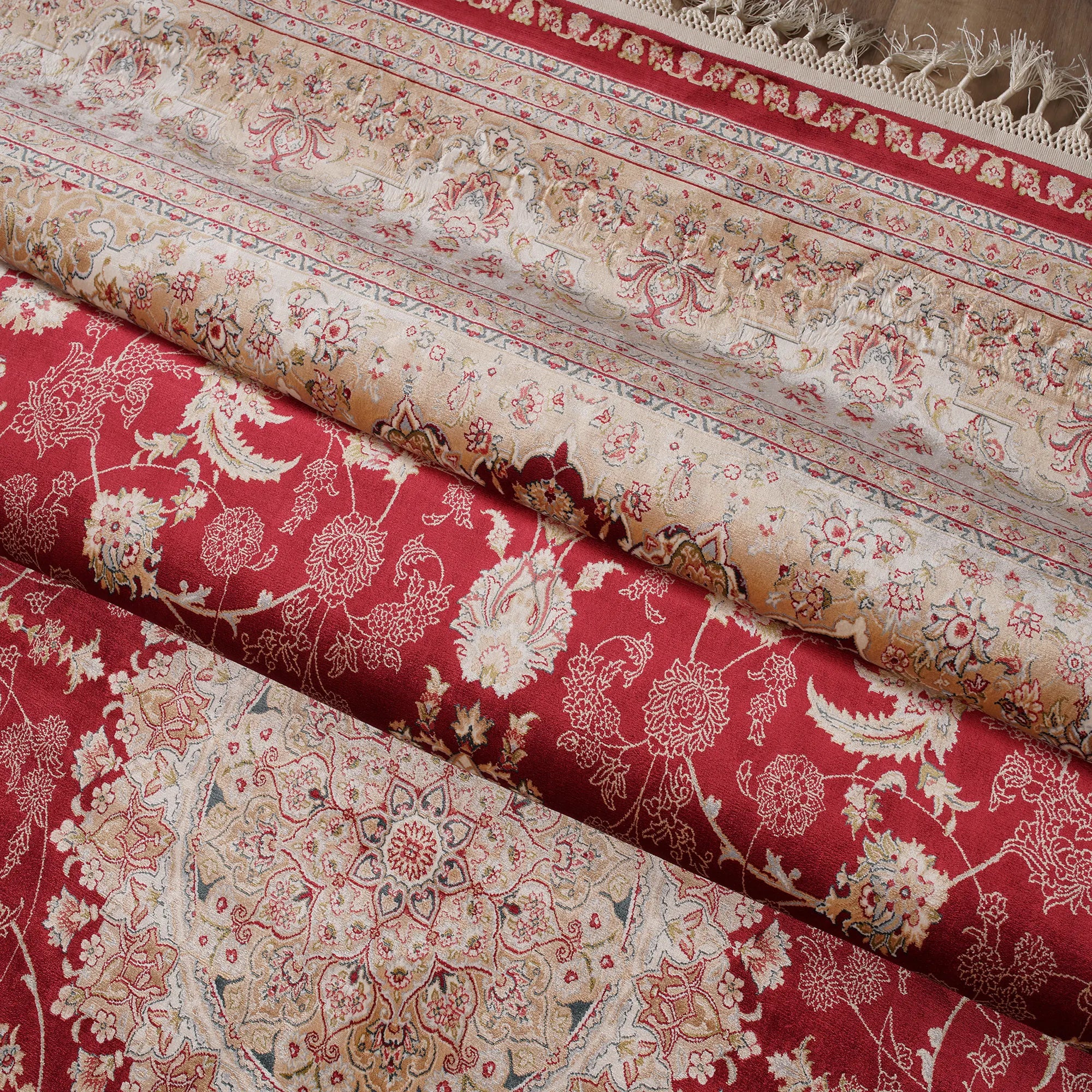 Exquisite Handcrafted Design 100% Natural Silk Rug - Bella Rugs