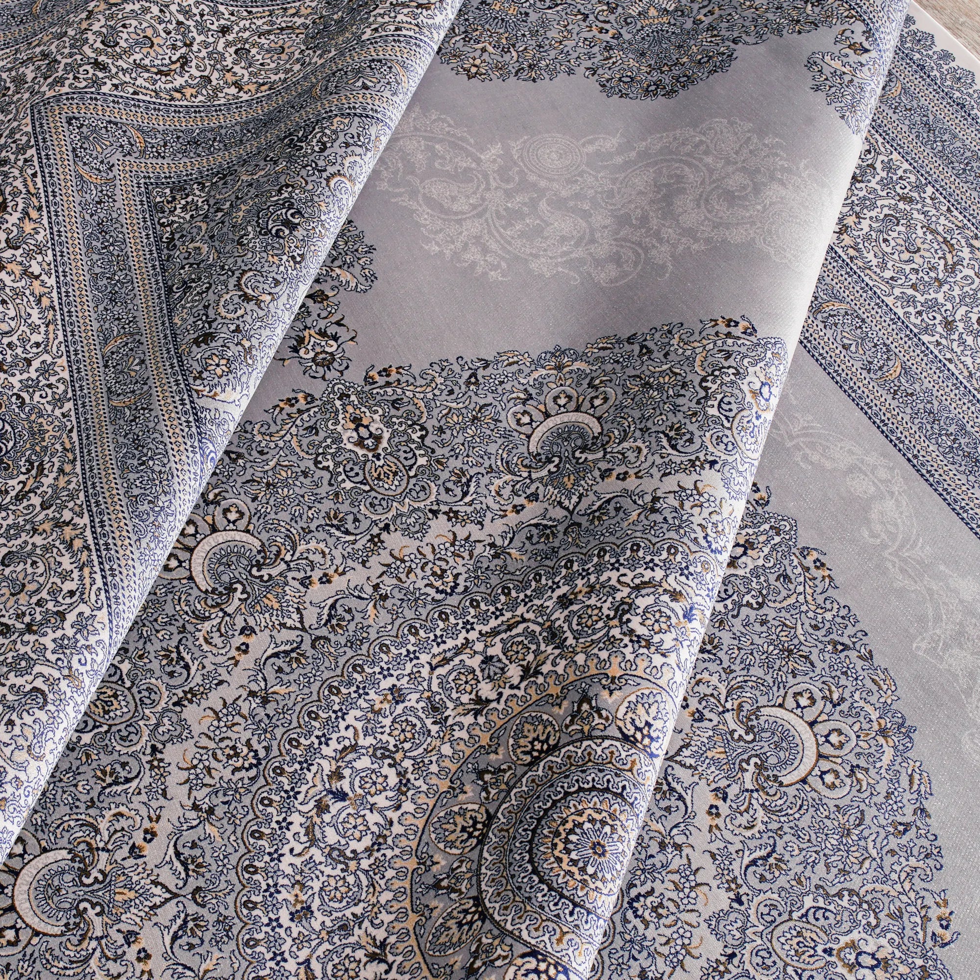 Impeccable Details 100% Handmade Pure Silk Rug - Bella Rugs