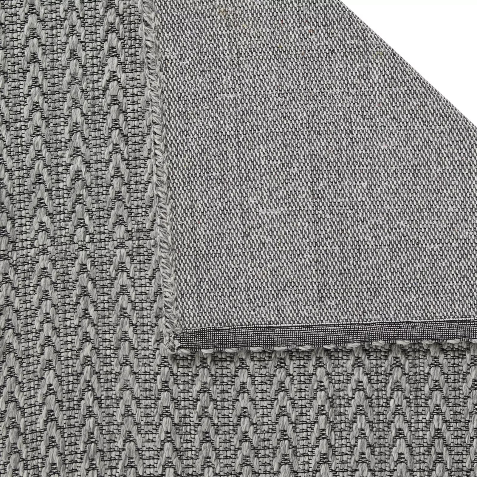 Knitted Pattern Zigzag Sisal Rug Gray - Bella Rugs