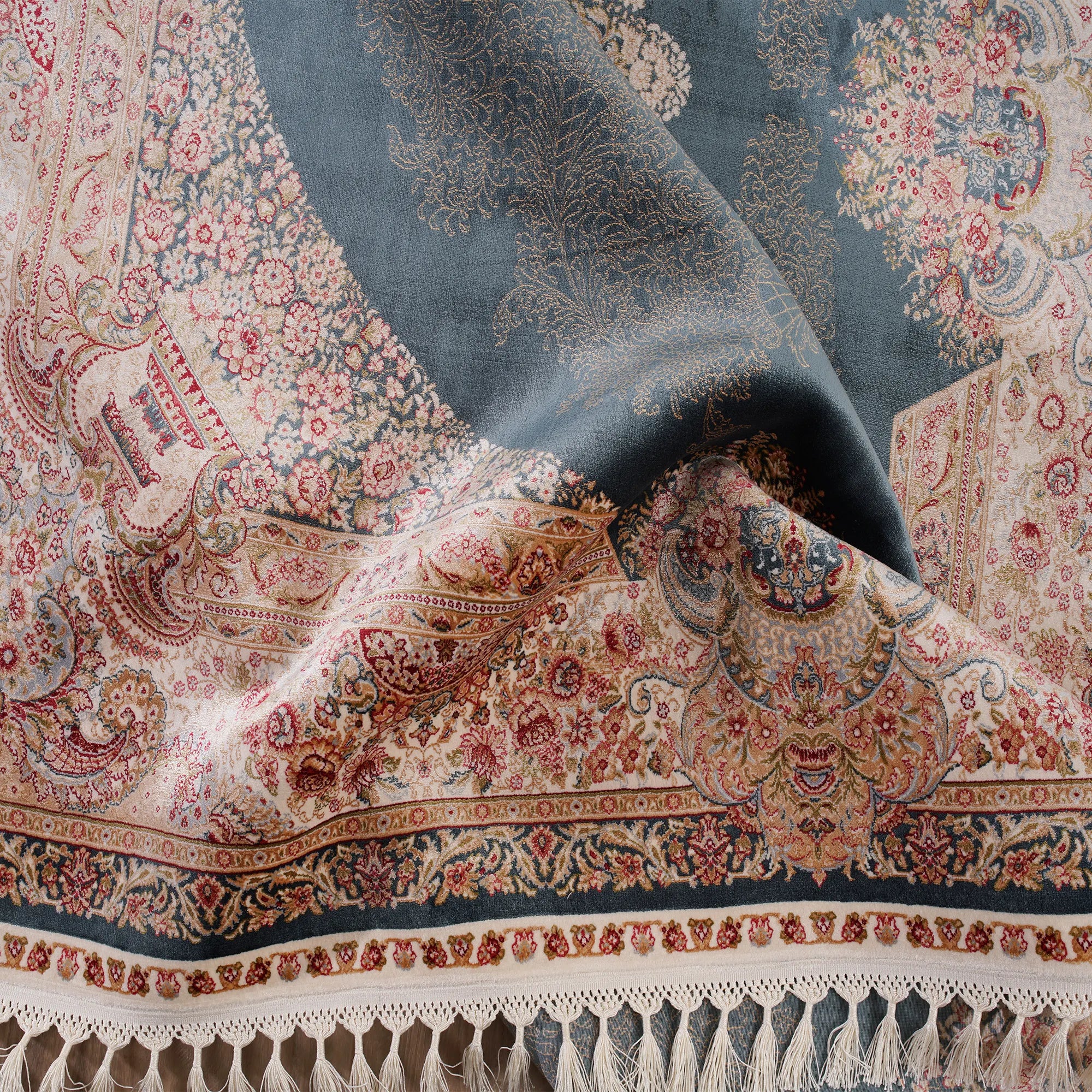 One of a Kind Exclusive Handwoven Premium Silk Rug - Bella Rugs