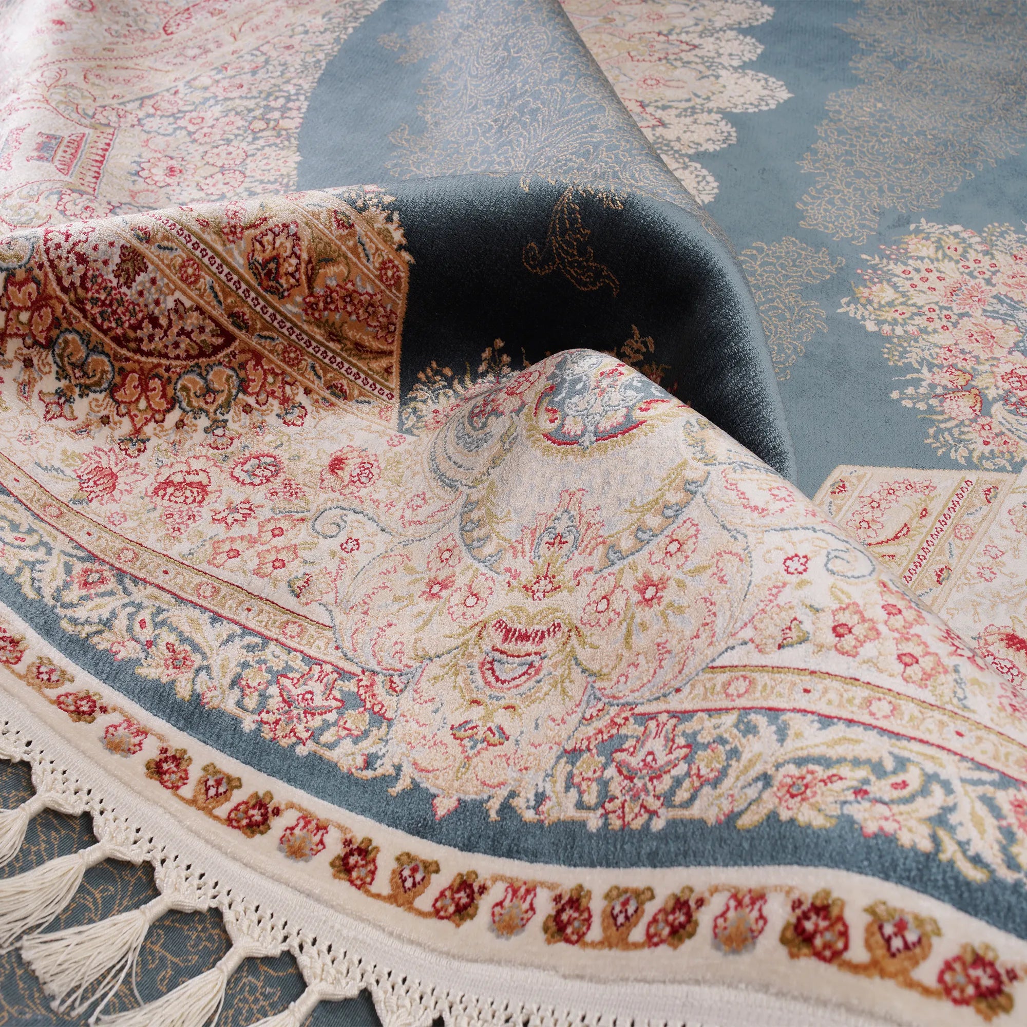 One of a Kind Exclusive Handwoven Premium Silk Rug - Bella Rugs