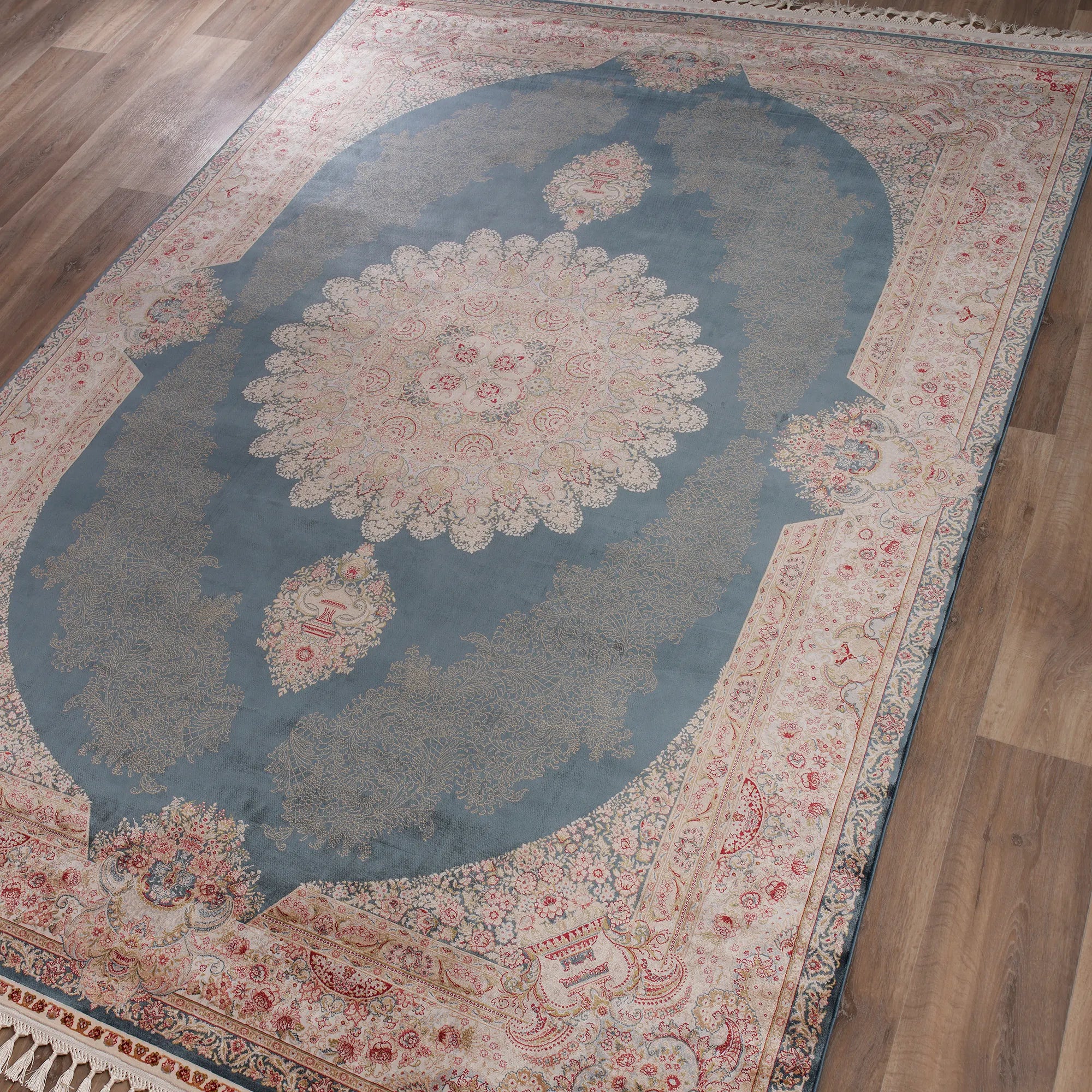 One of a Kind Exclusive Handwoven Premium Silk Rug - Bella Rugs