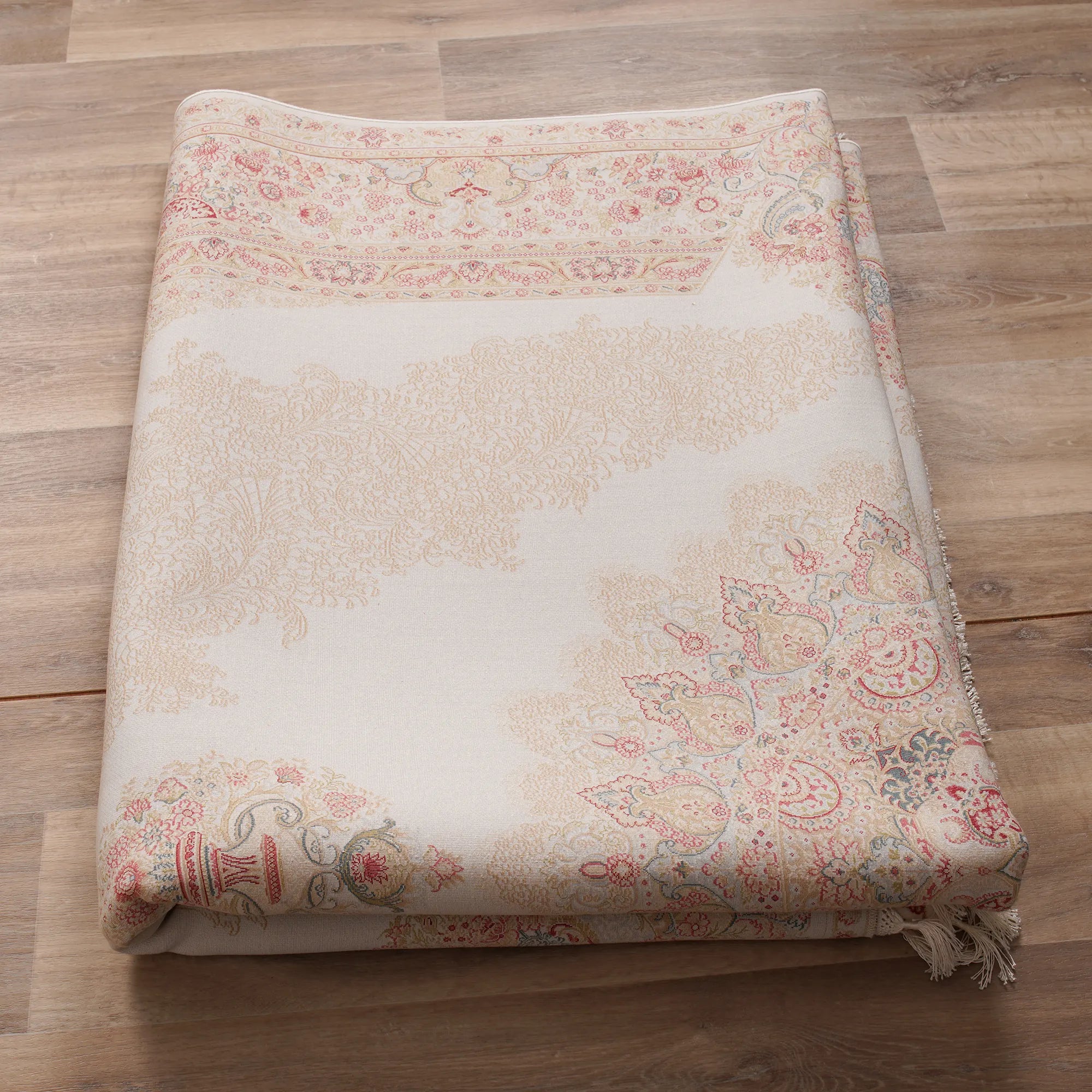 Timeless Elegance Antique Pattern Handmade Silk Rug - Bella Rugs