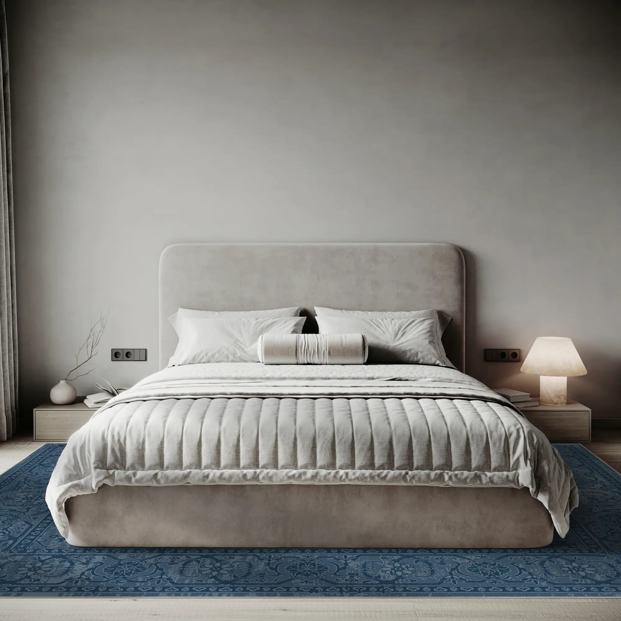 Килим Legacy Distressed Floral Navy Blue
