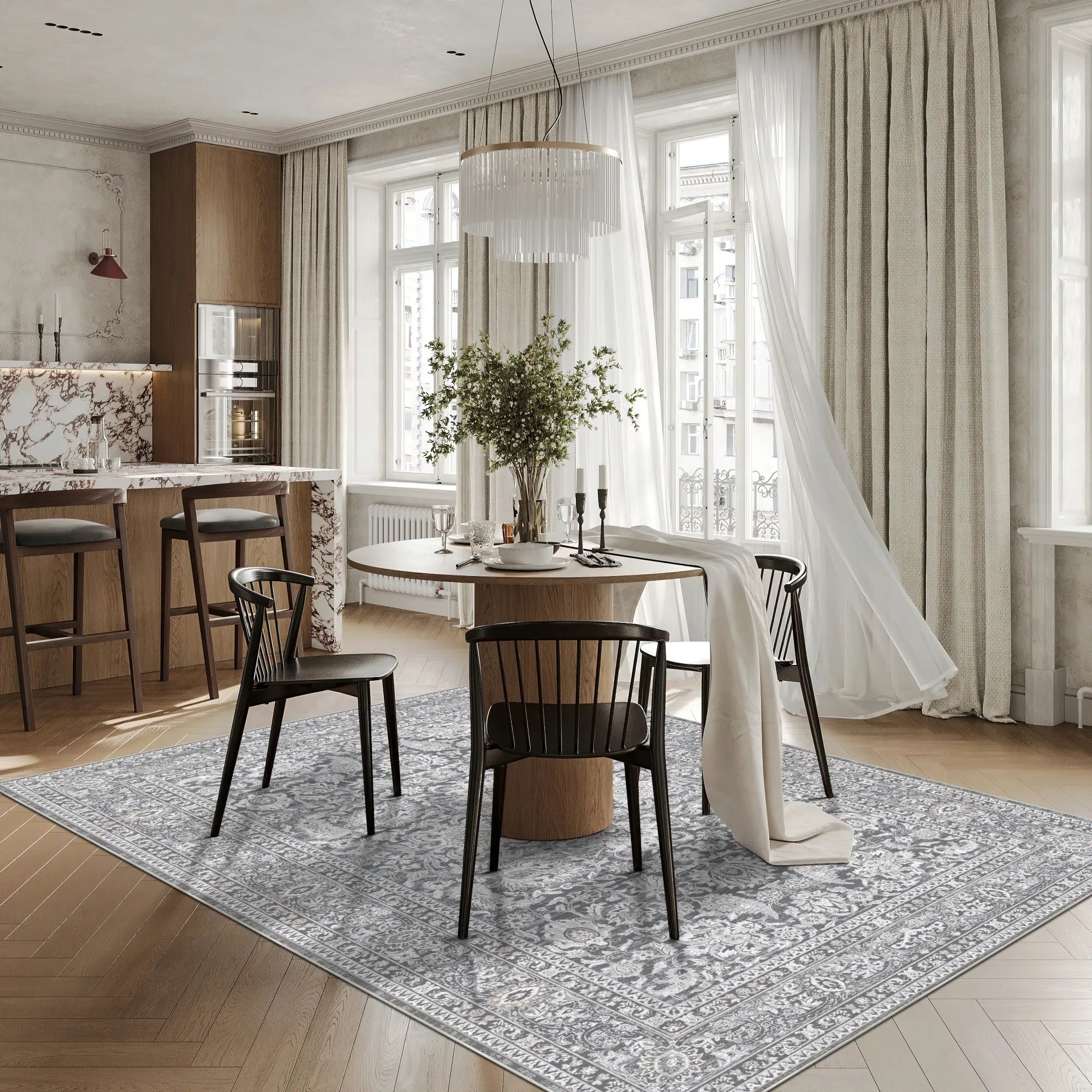 Килим Seraphina Botanical Grey