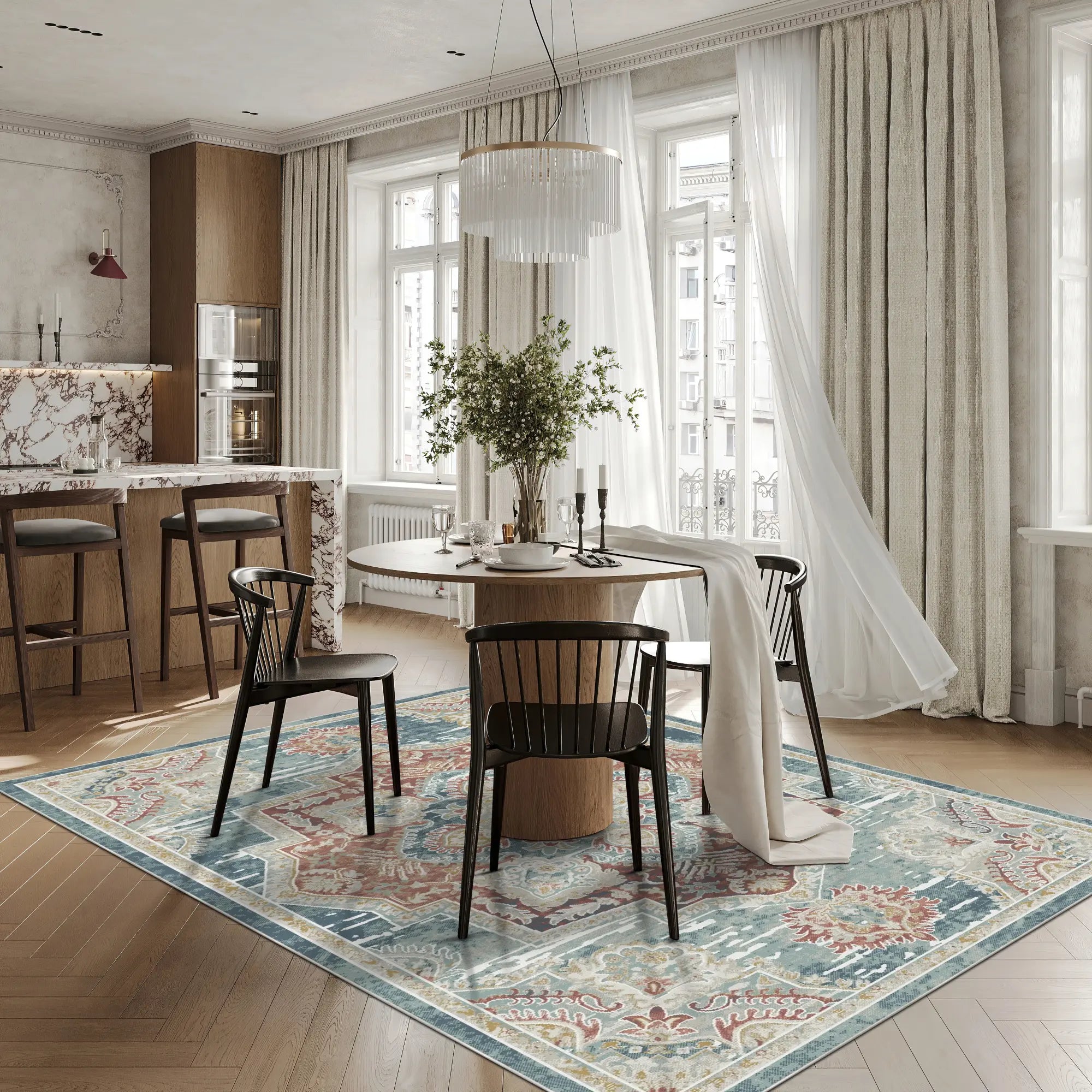 Килим Sapphire Crest Blue – Bella Rugs