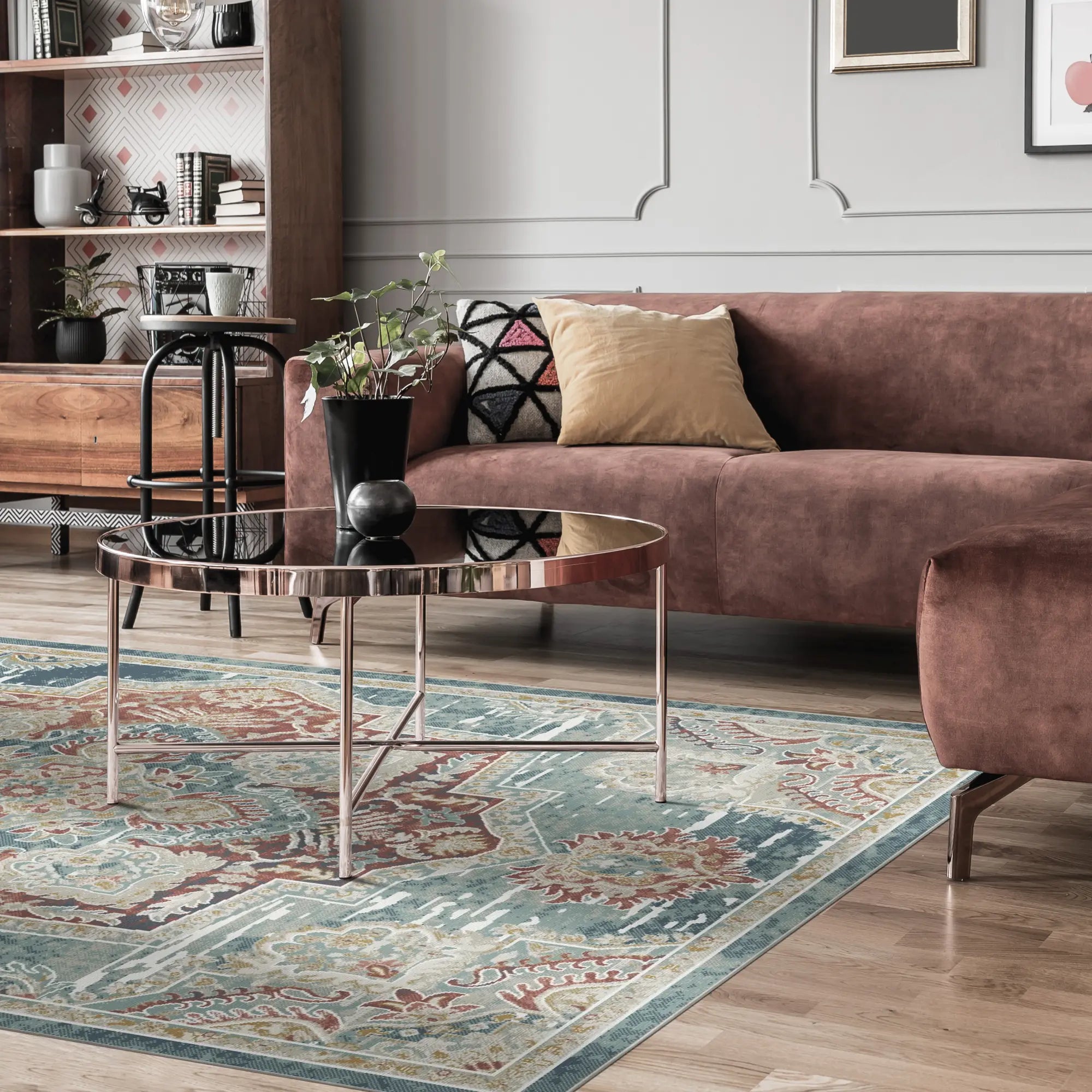Килим Sapphire Crest Blue – Bella Rugs