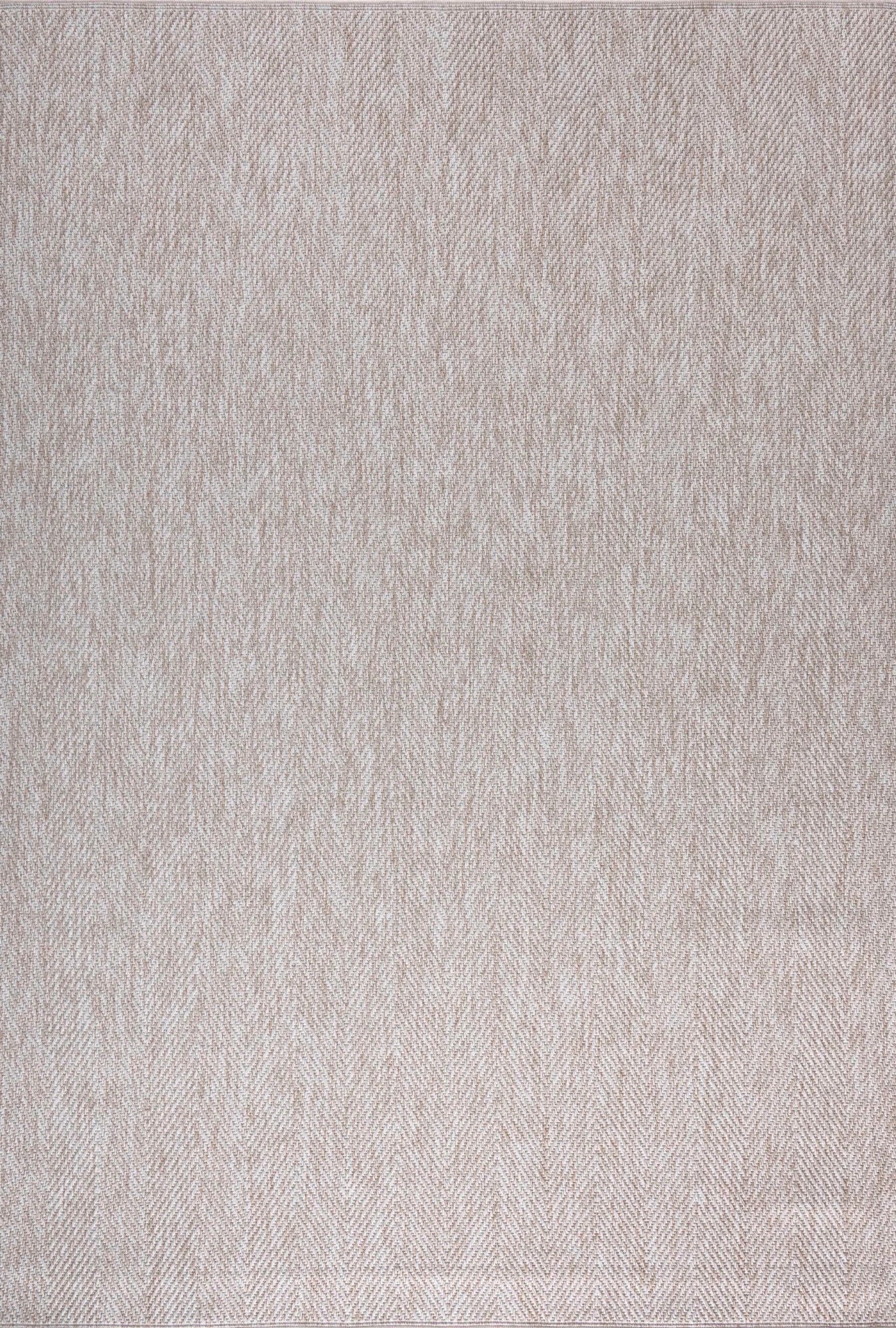 Джутовий килим кольору слонової кістки з текстурою ялинка