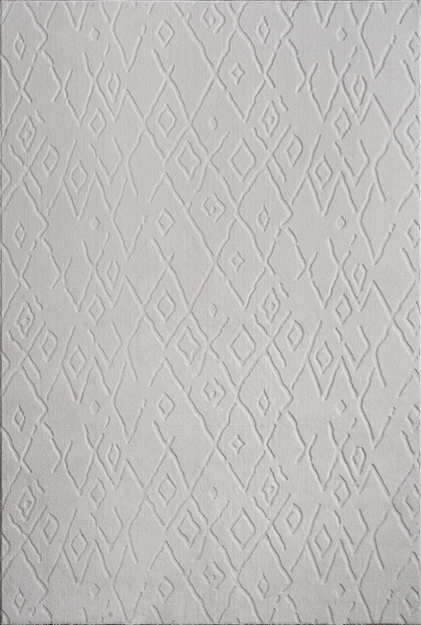 Світло сірий ромбовий килим