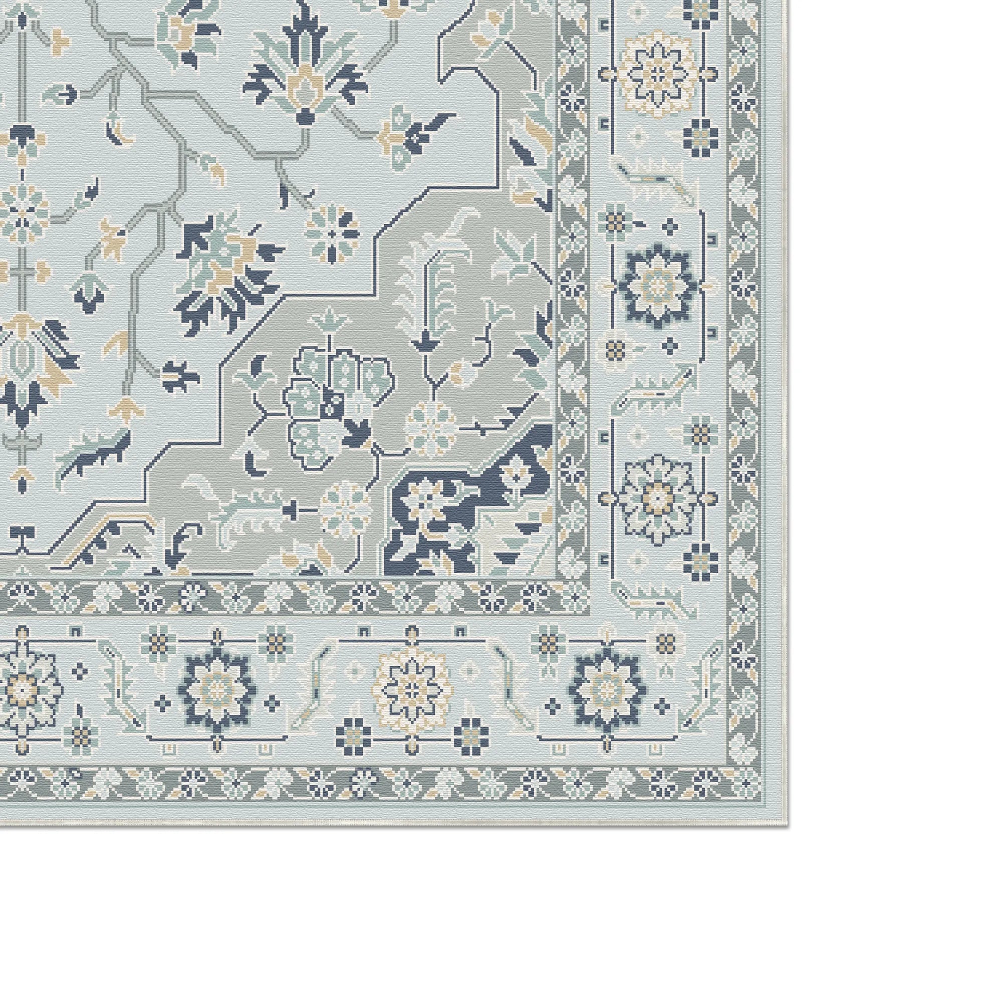 Килим Eden з блакитними перлинами