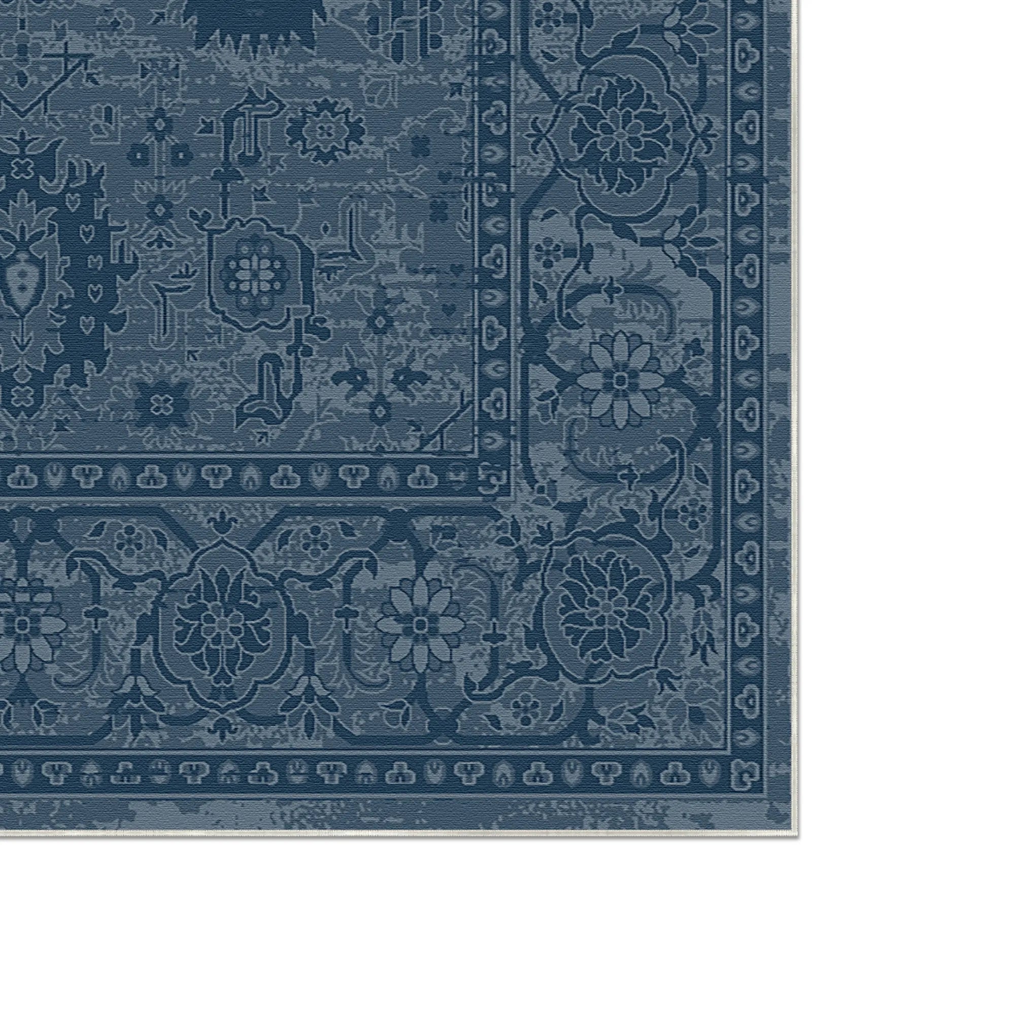 Килим Legacy Distressed Floral Navy Blue