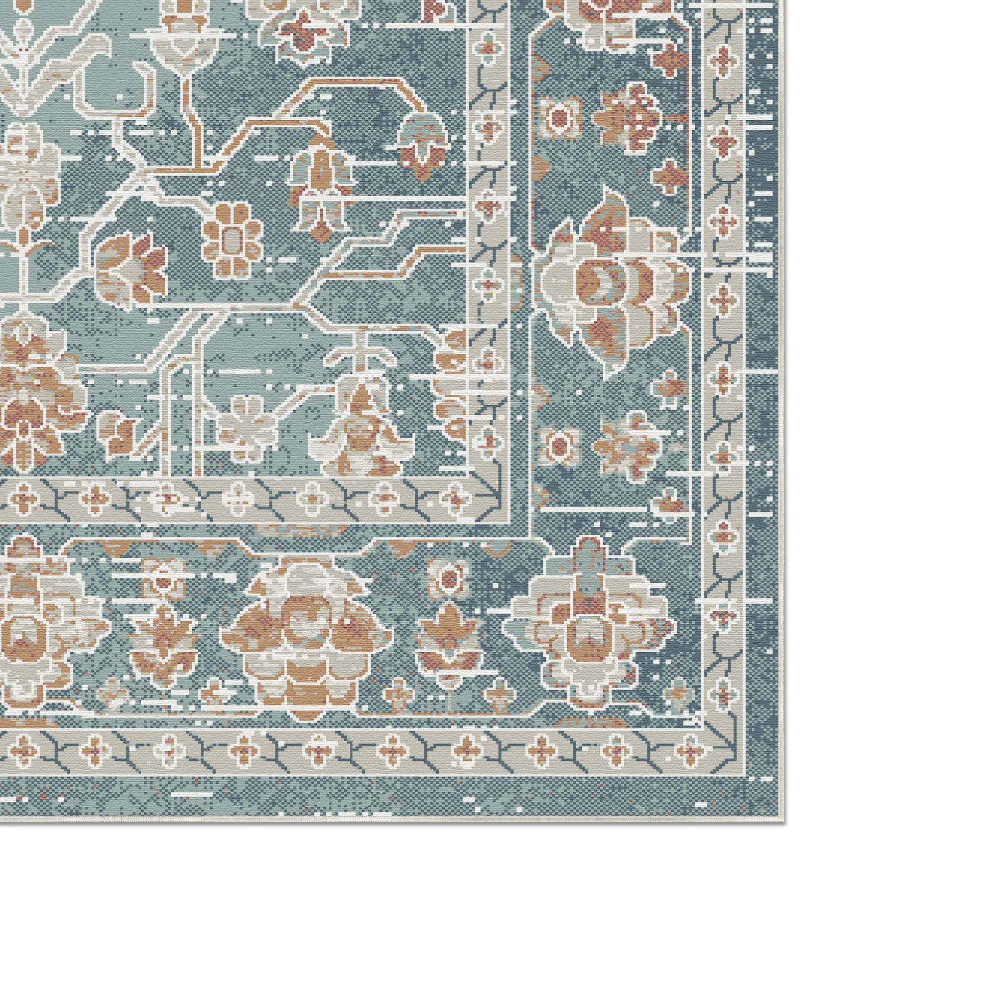 Величний великий медальйон бірюзового кольору