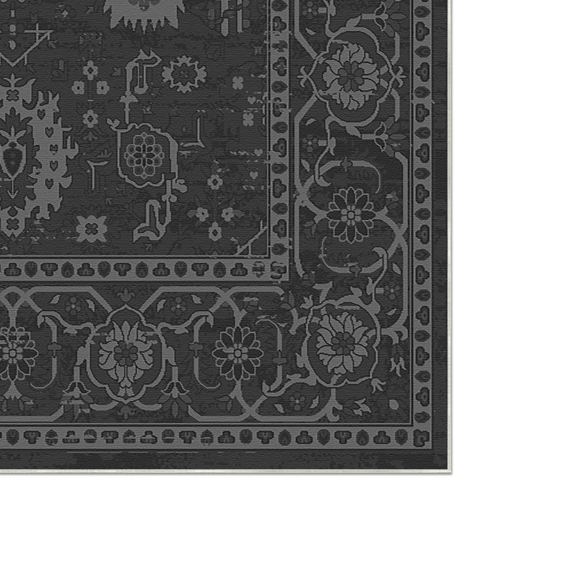 Килим Legacy Eroded Floral Charcoal