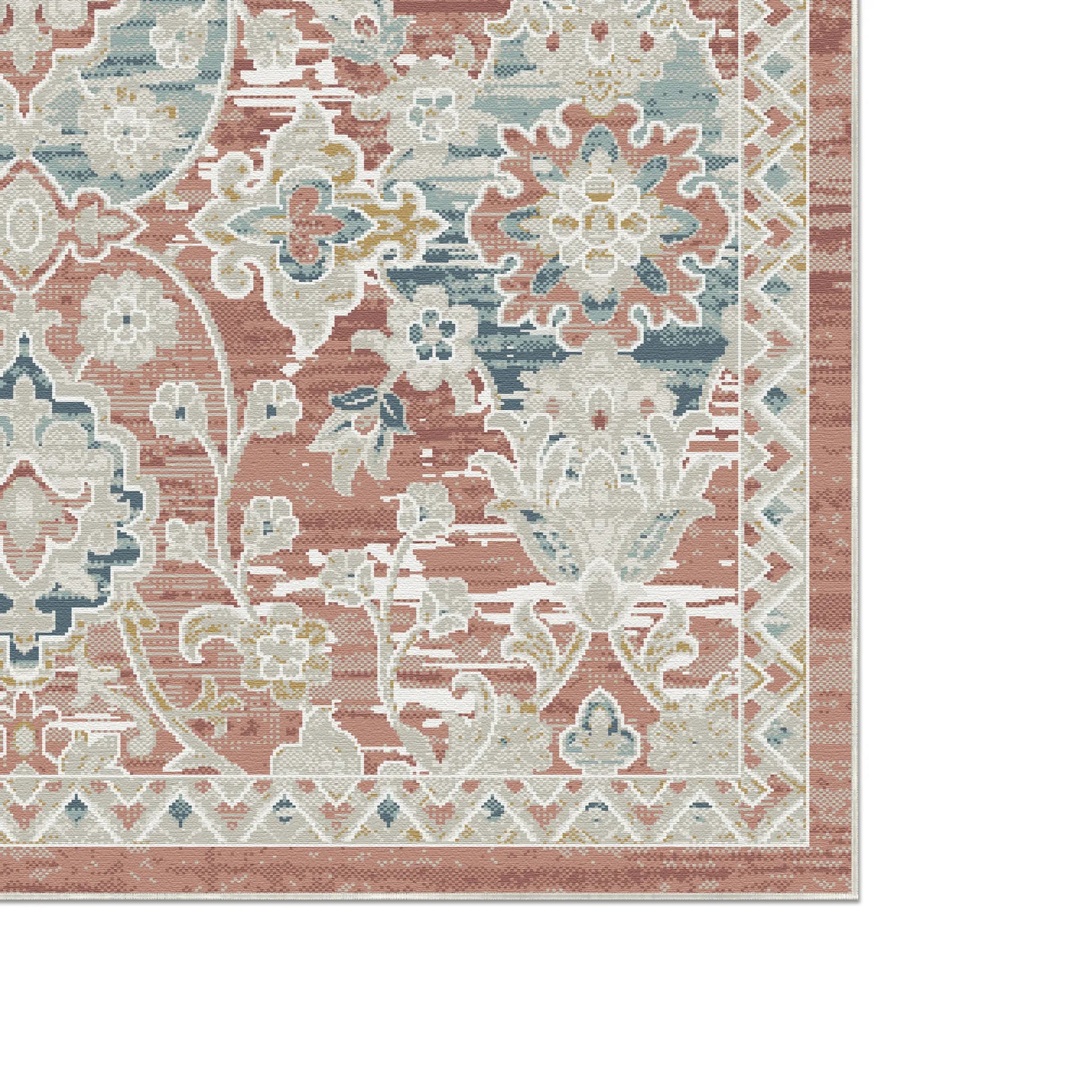 Килим Dynasty Trellis Floral Terracotta