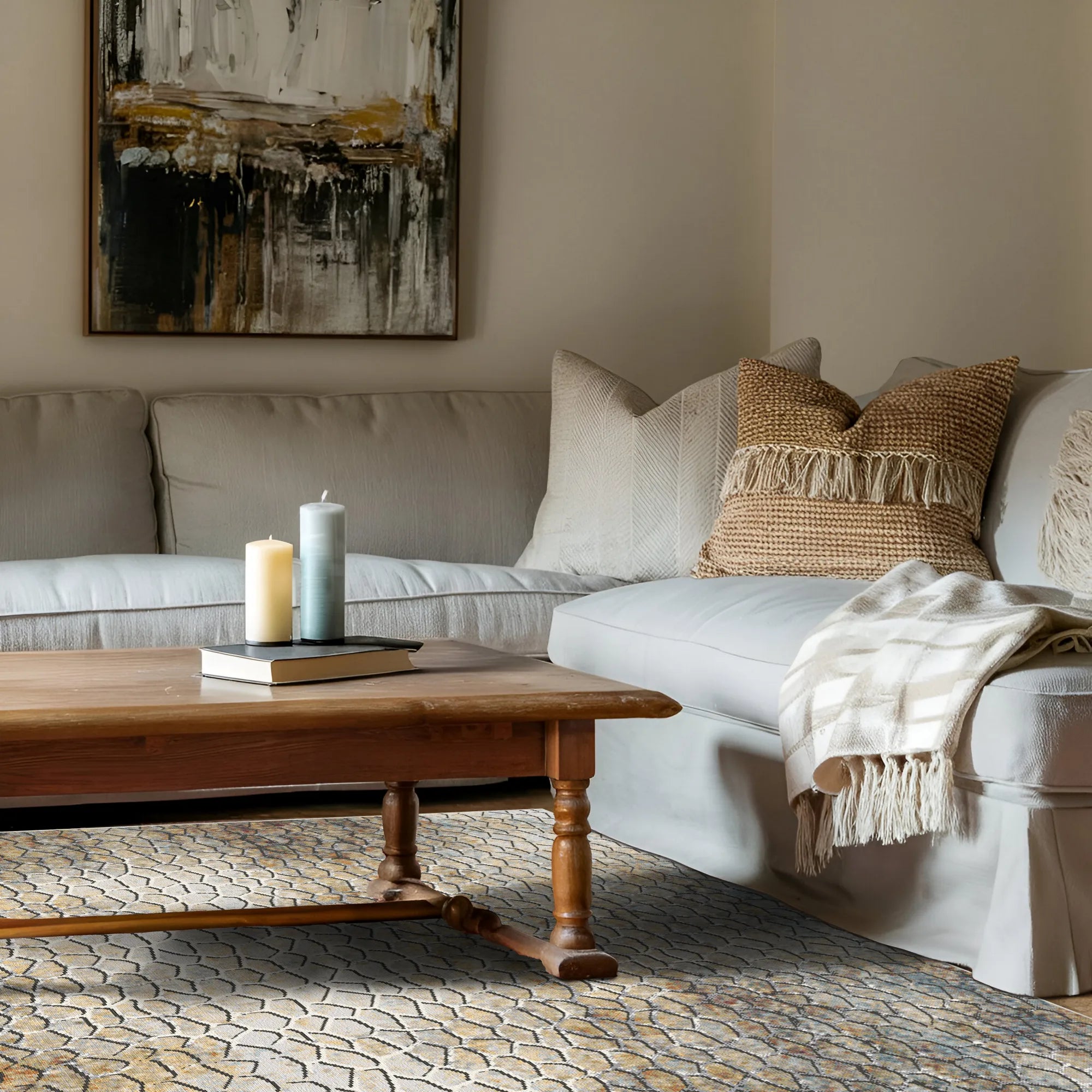 Абстрактний мийний килим Essaouira Coast