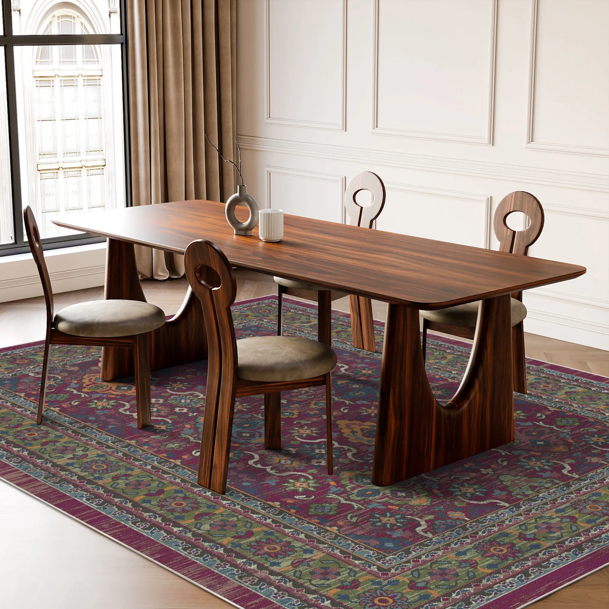 Традиційний мийний килим Marrakech Plum