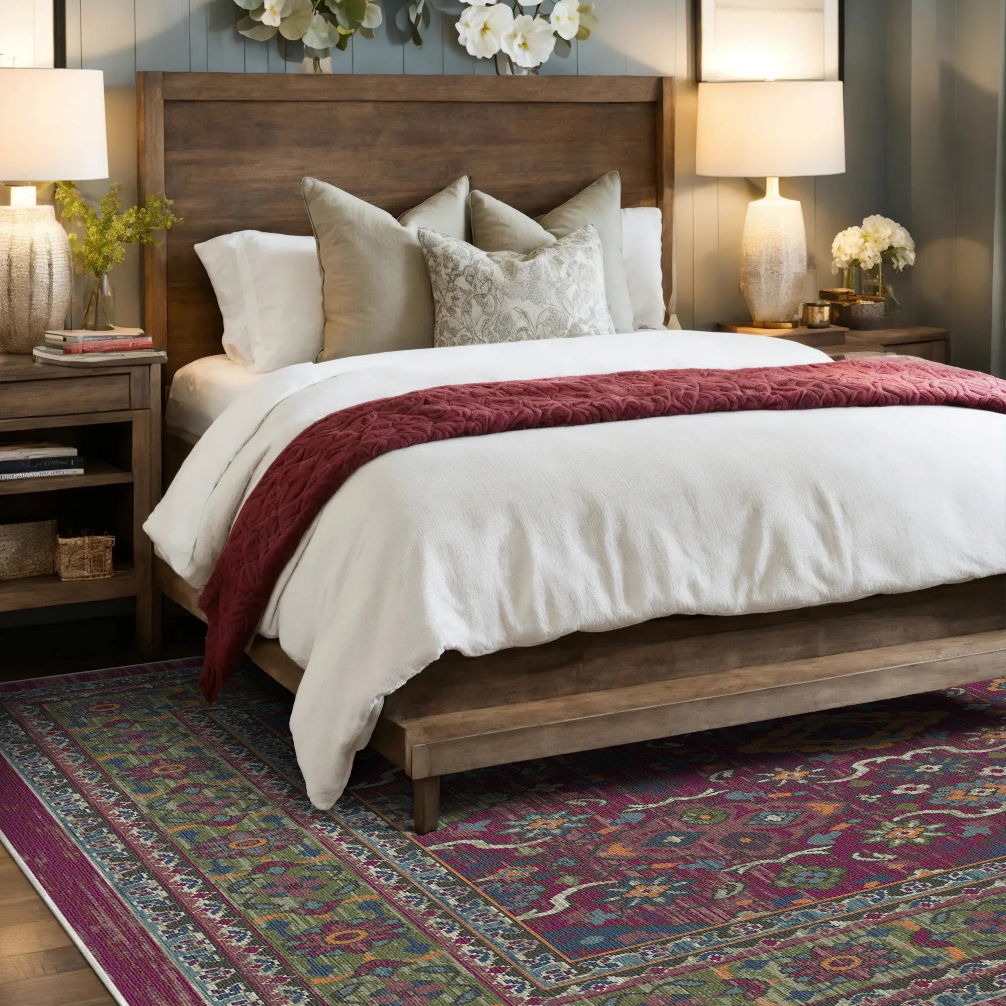 Традиційний мийний килим Marrakech Plum