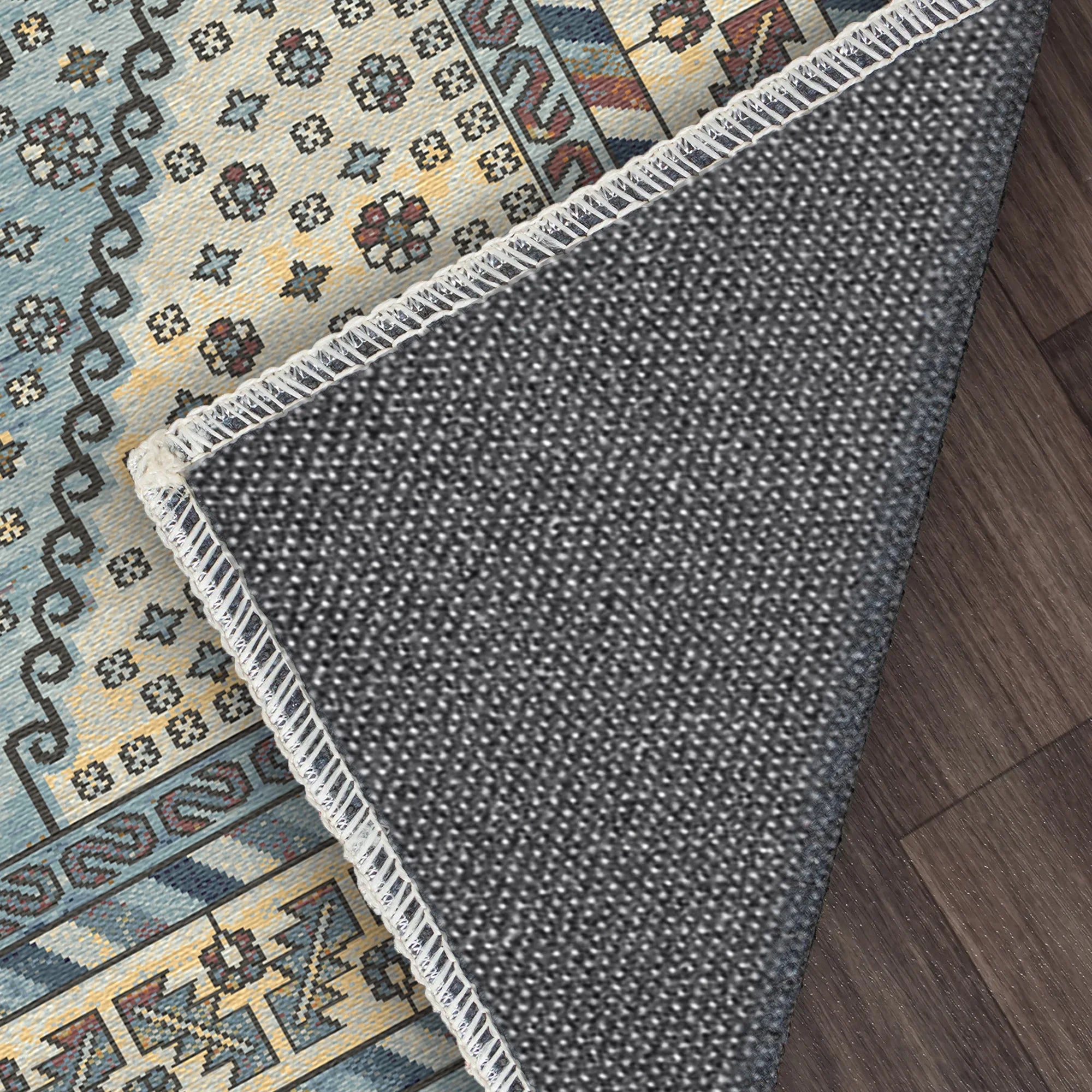 Геометричний традиційний килим Shirvan Blue