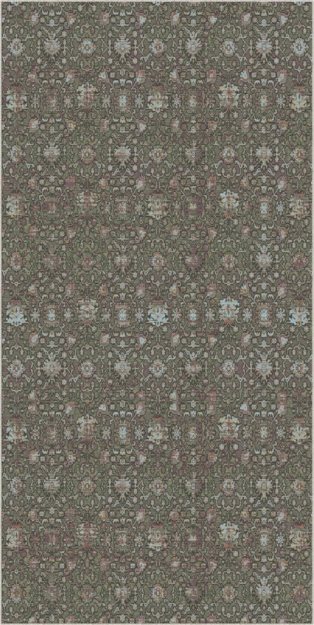 Килим Tuscany Sage Botanical, що миється