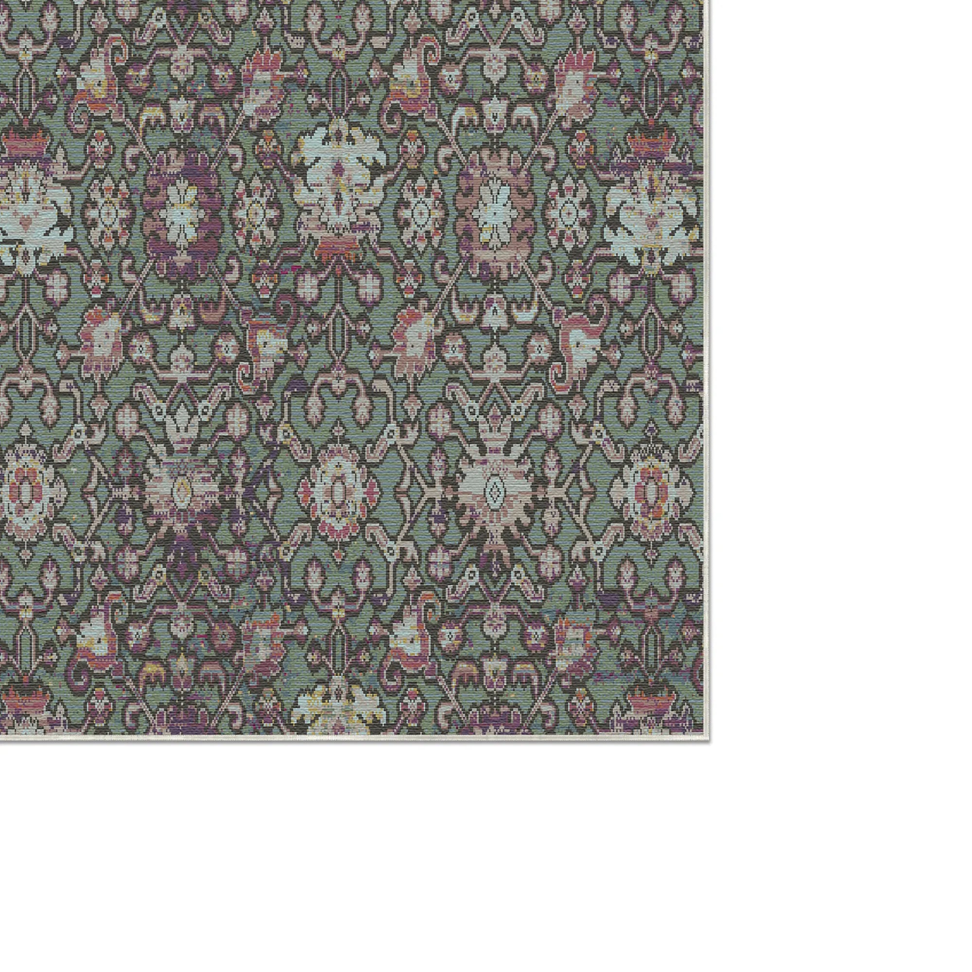 Килим Kew Mint Botanical, що миється