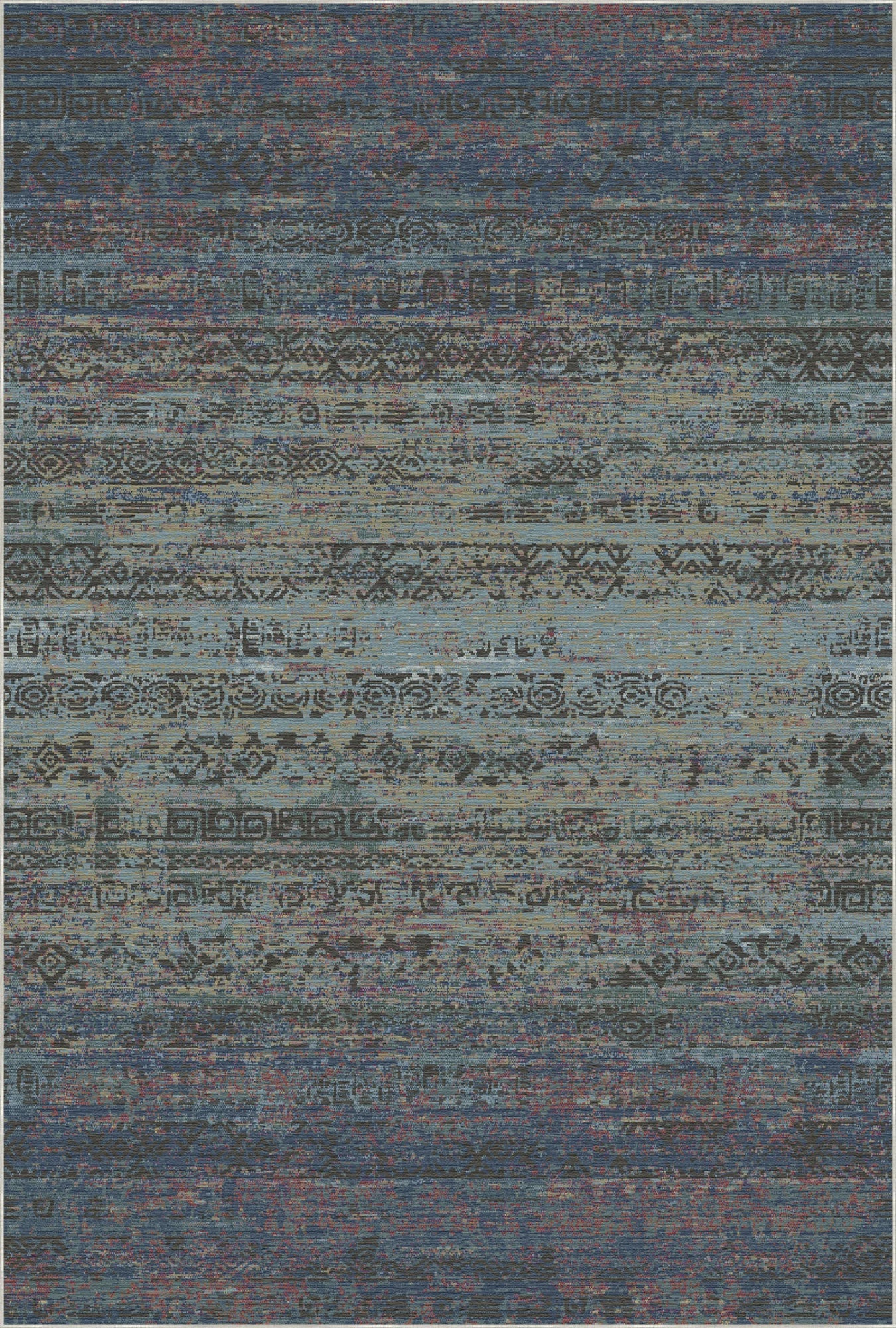 Абстрактний племінний килим у стилі каньйону Антилопи