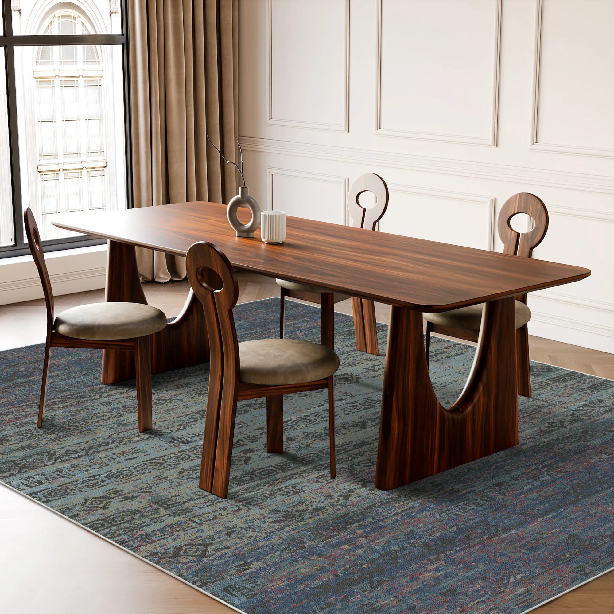 Абстрактний племінний килим у стилі каньйону Антилопи