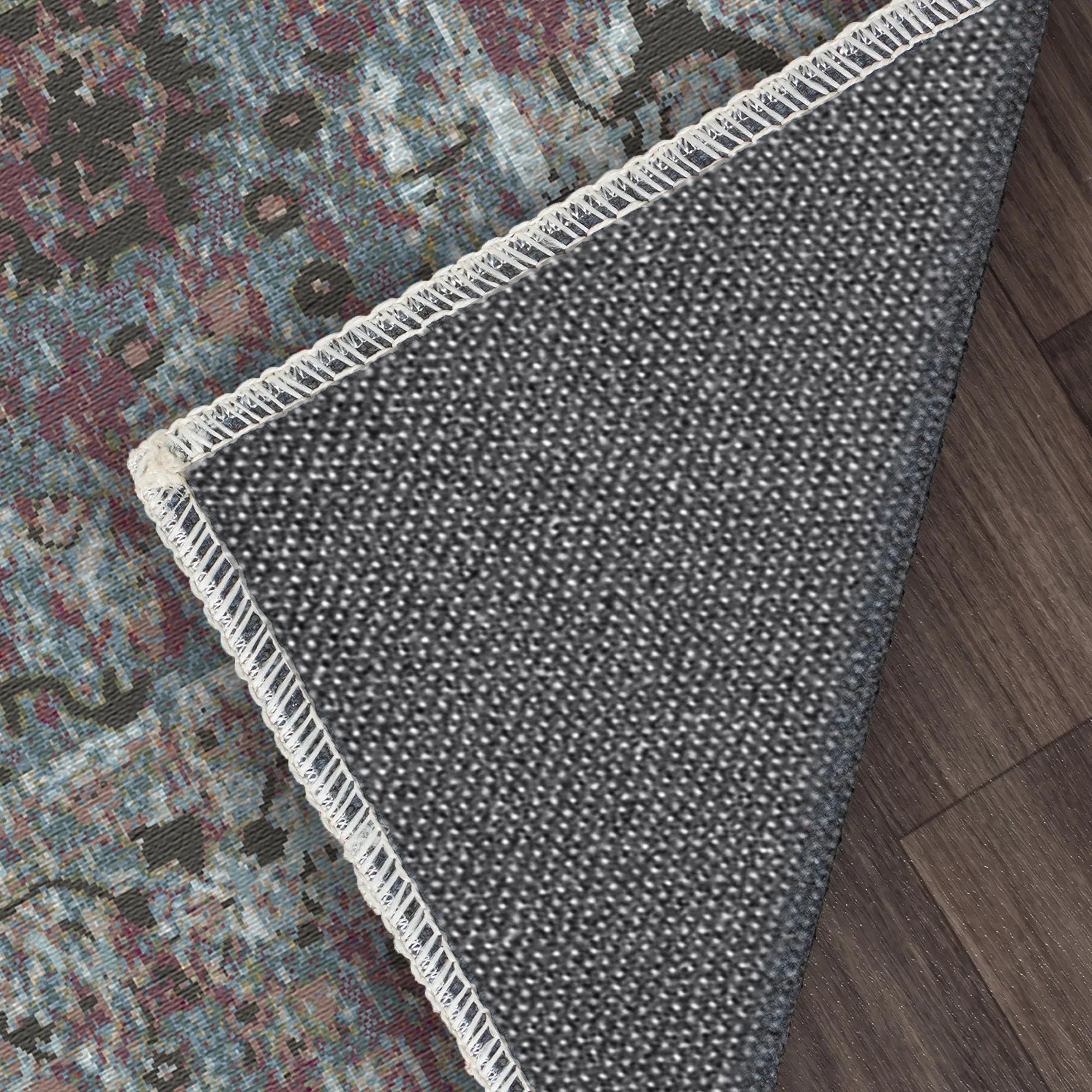 Килим з квітковим принтом Каннський туман