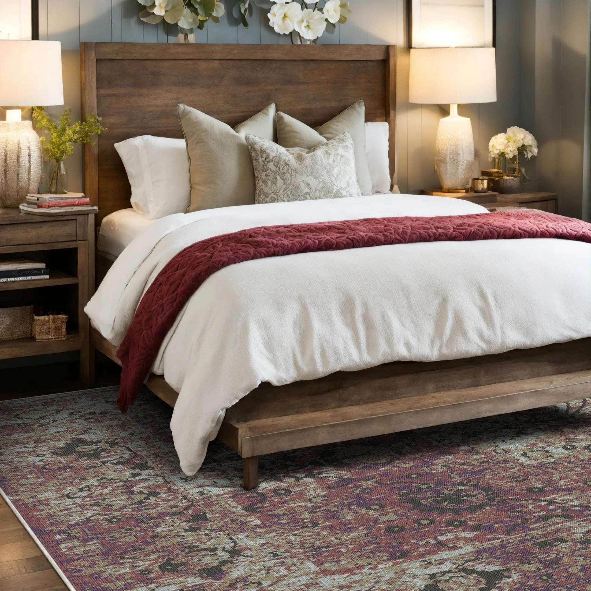 Квітковий килим Marsala Sunset