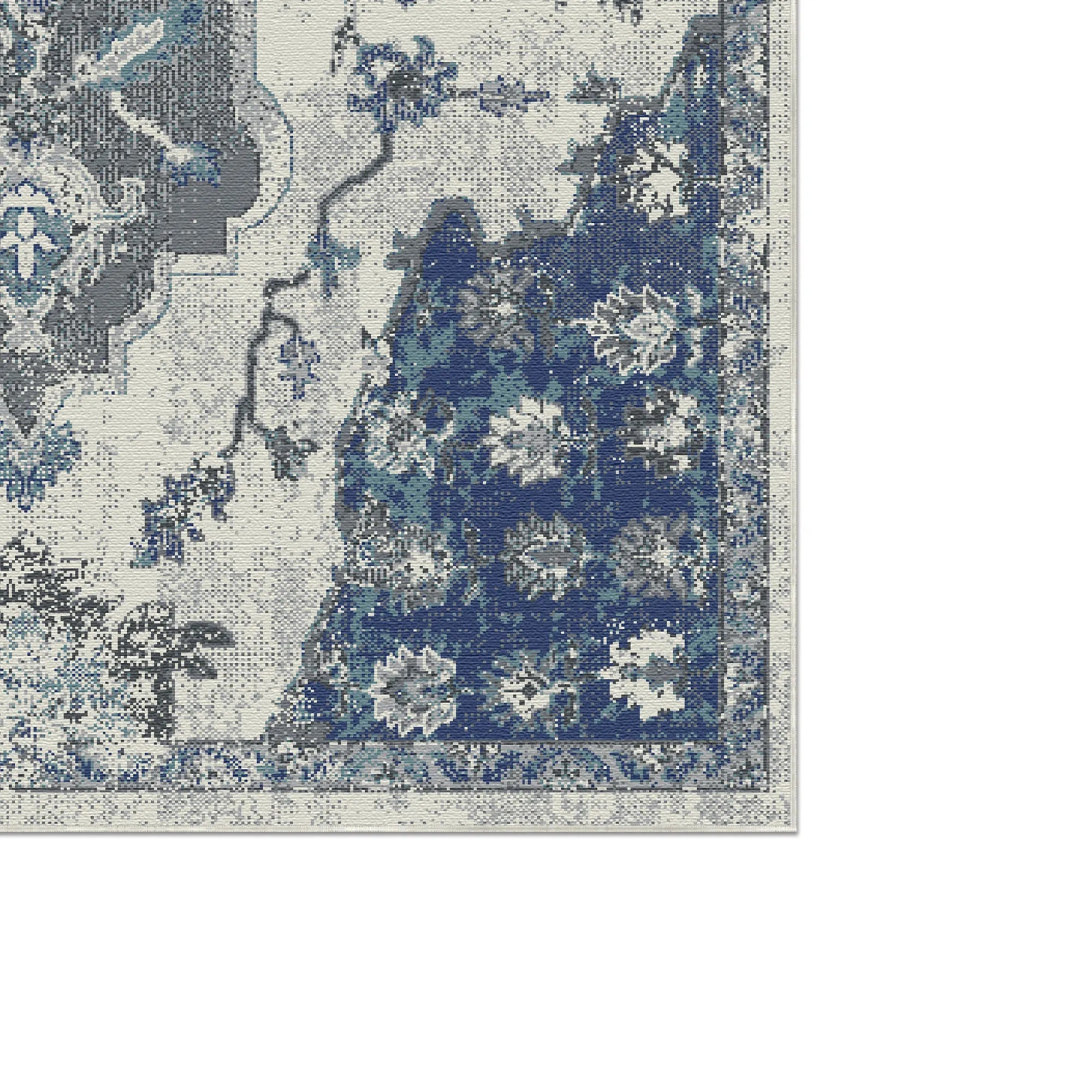 Килим Byzantine Indigo Abstract Medallion