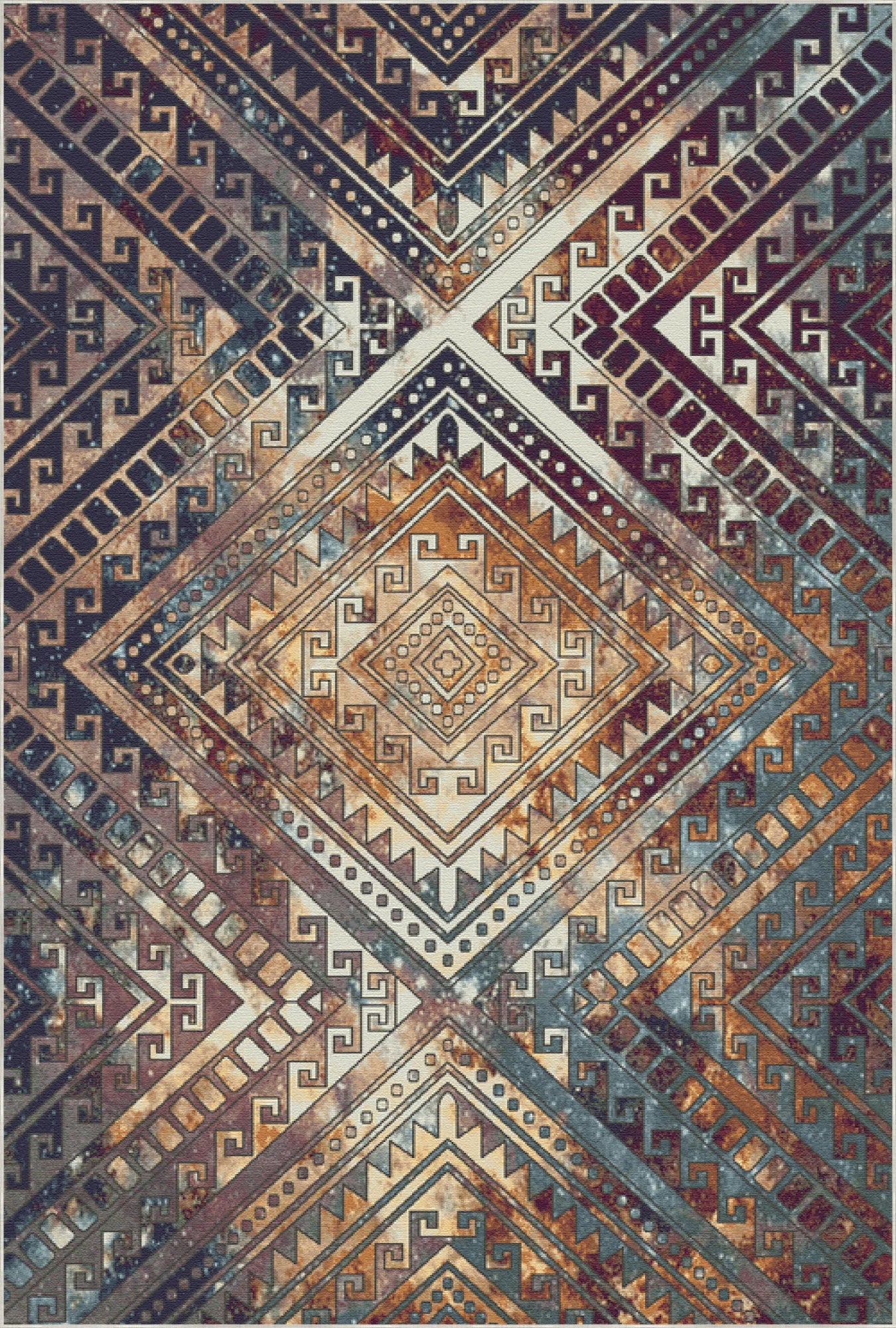 Геометричний трайбл килим Sahara Prismatic