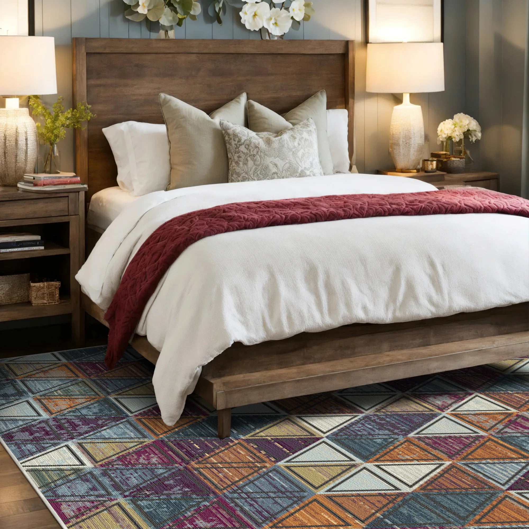 Геометричний абстрактний килим Mosaic Prism