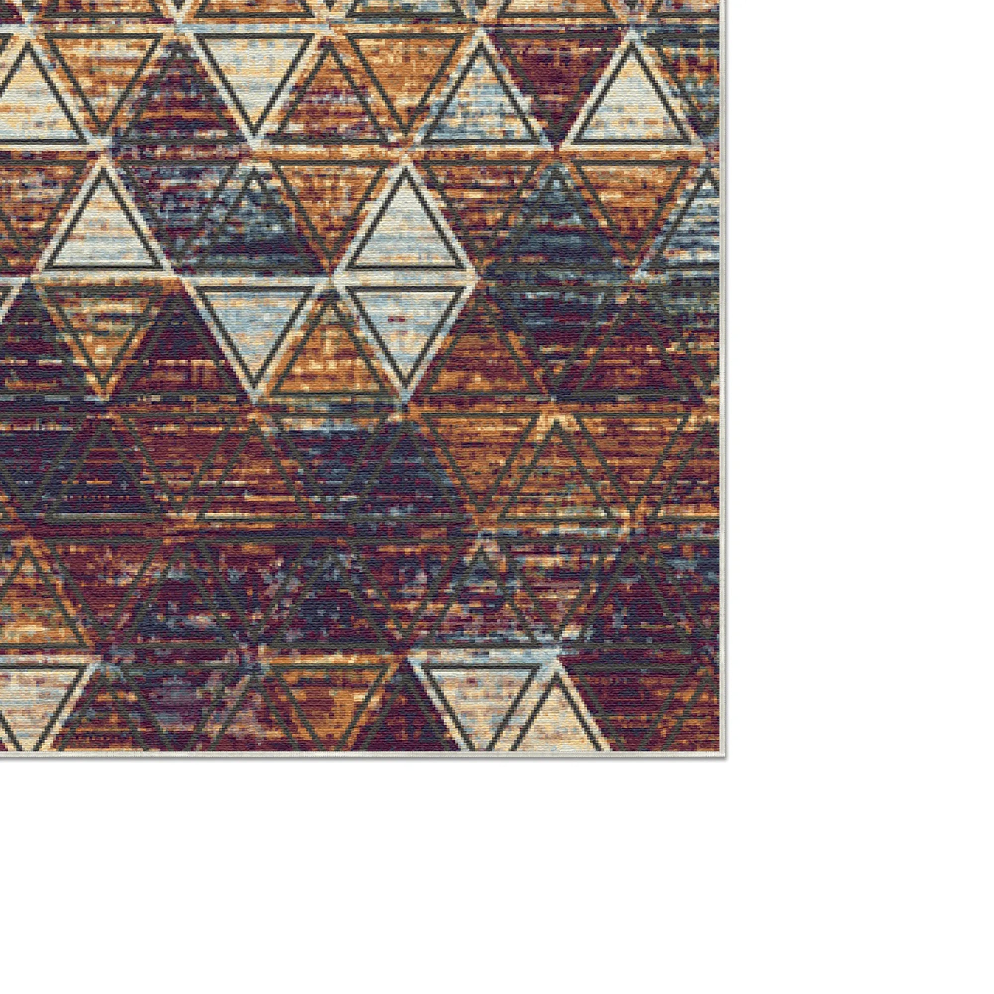 Геометричний абстрактний килим Mosaic Amber