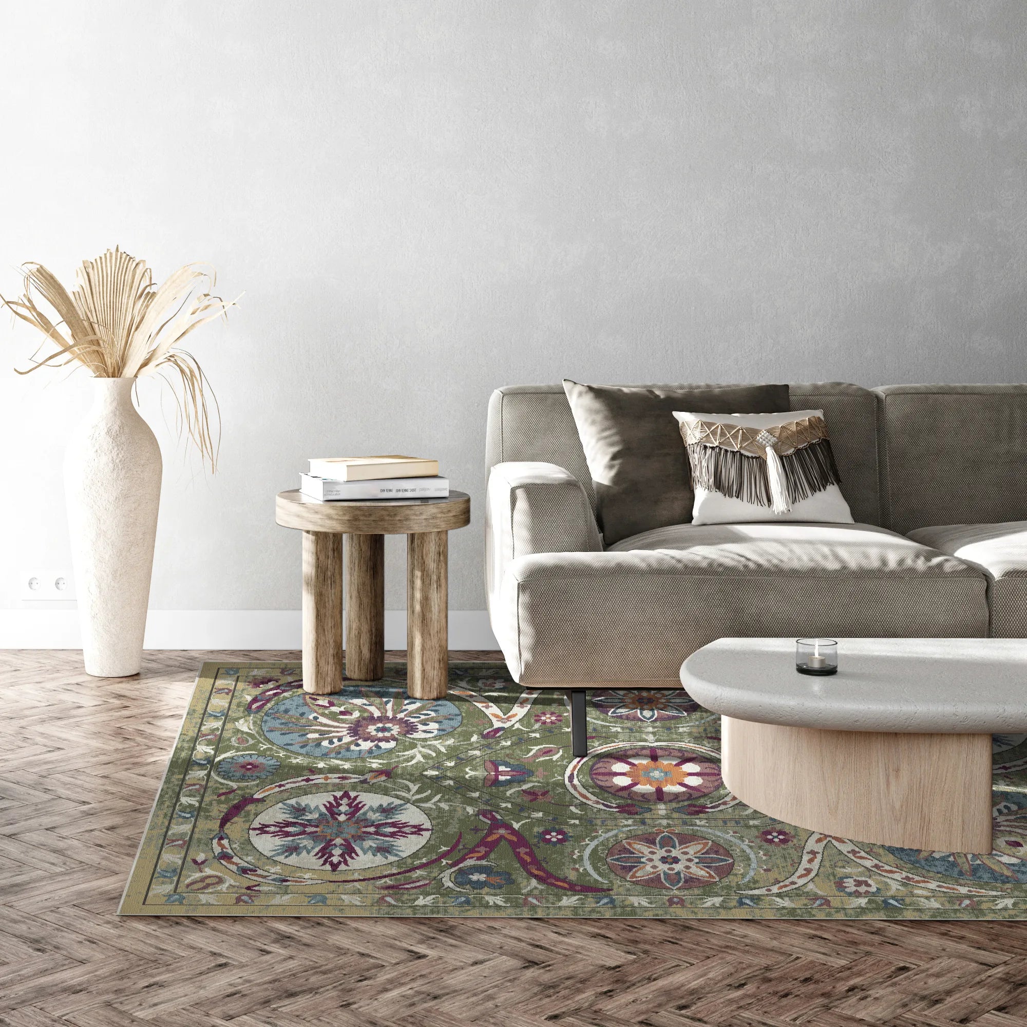 Екзотичний килим Bukhara Olive з медальйоном