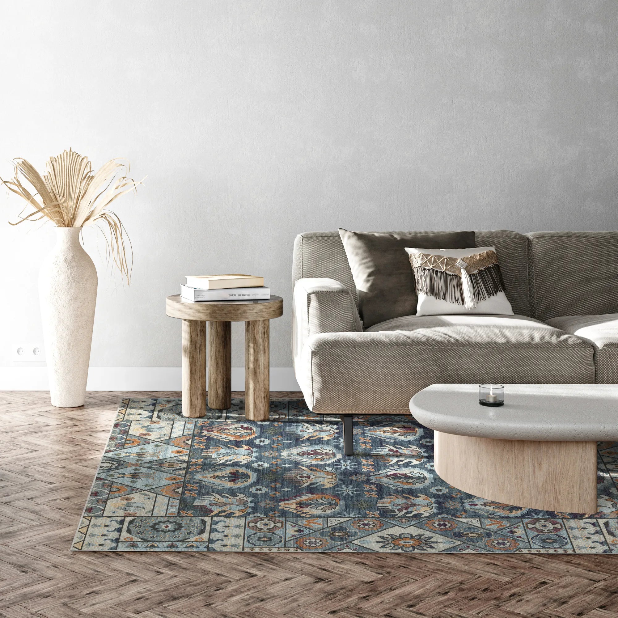 Традиційний геометричний килим Shirvan Indigo