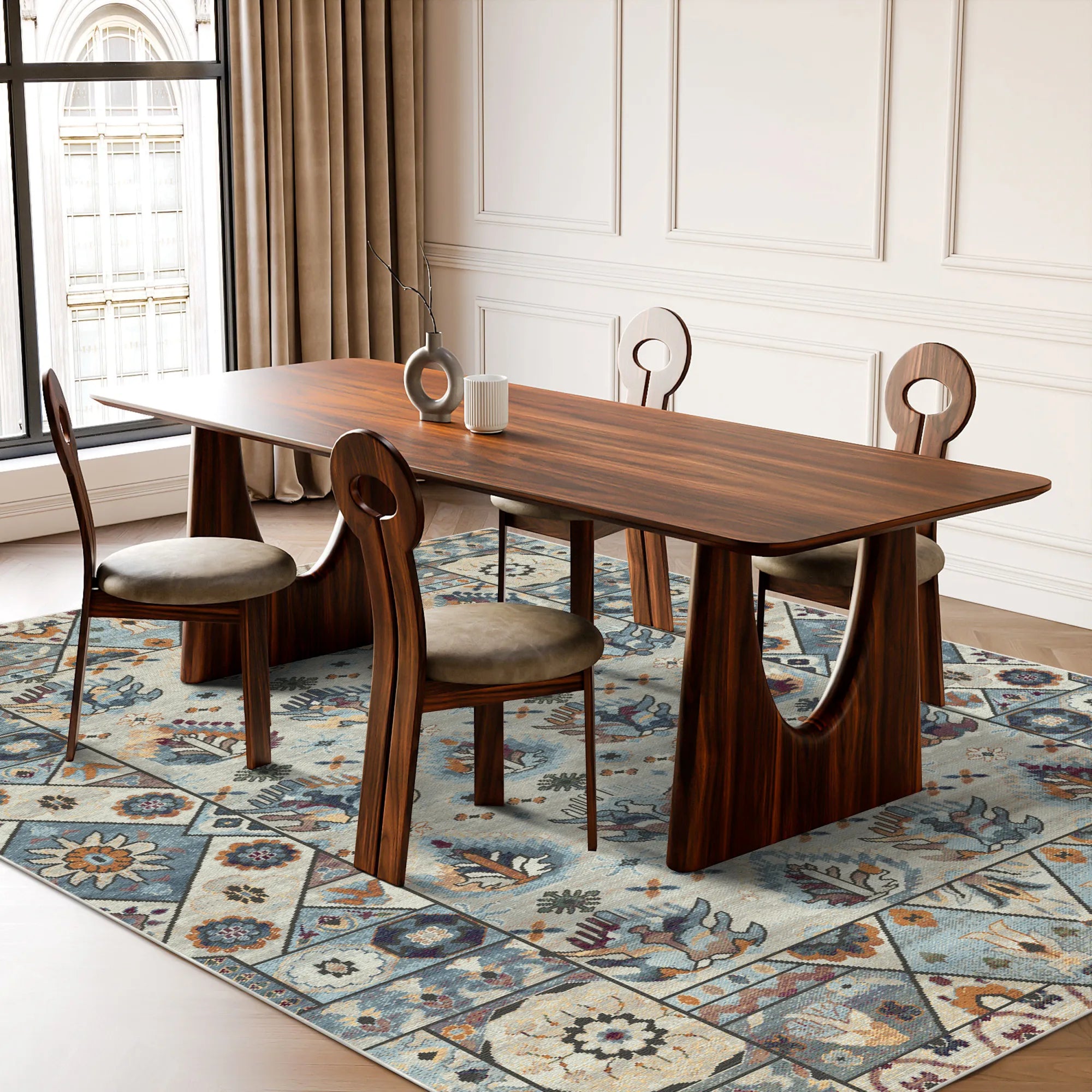 Традиційний геометричний килим Shirvan Bone