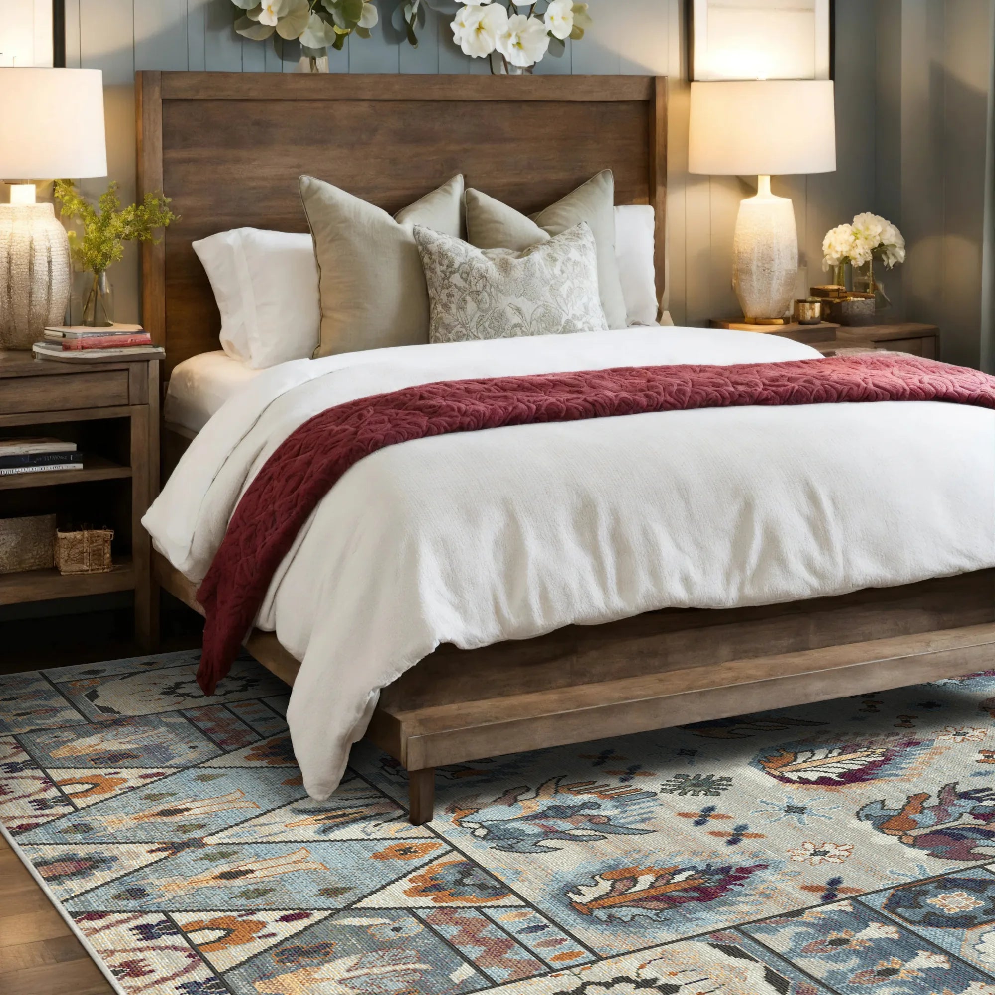 Традиційний геометричний килим Shirvan Bone