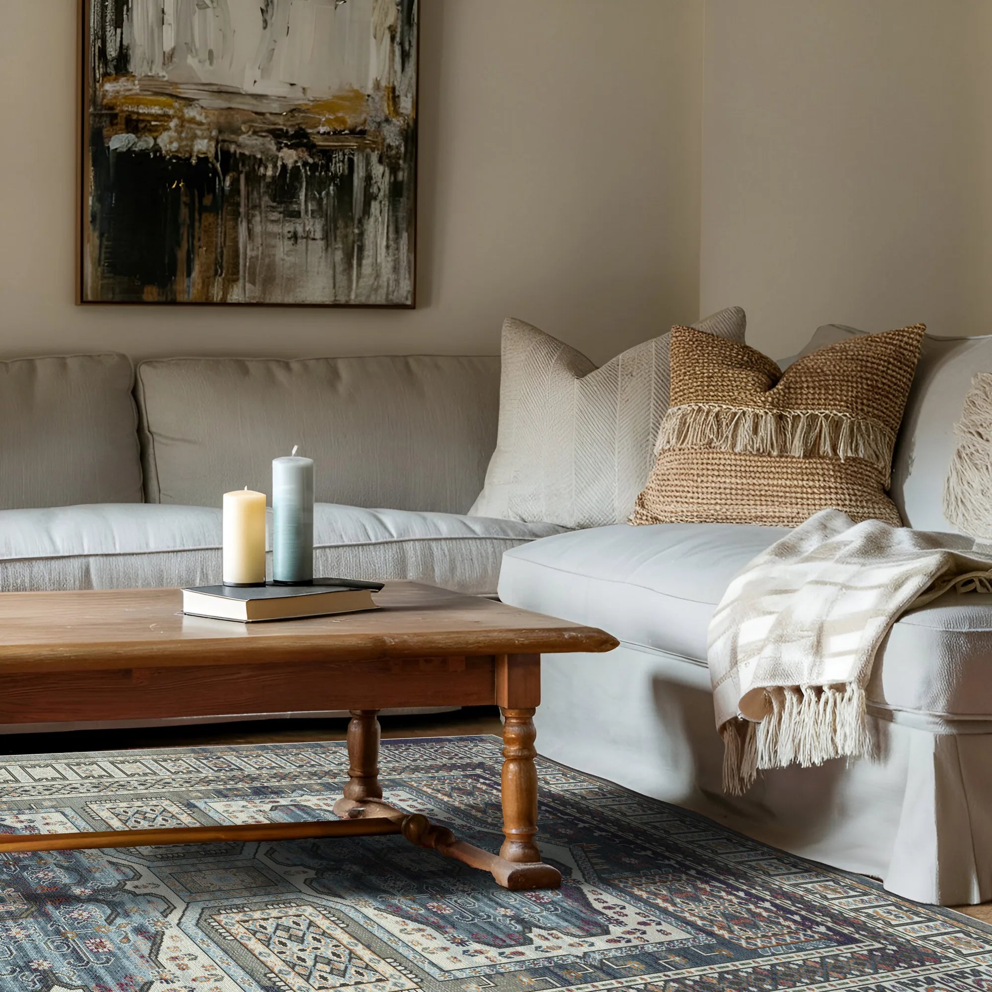 Етнічний килим медальйон Самаркандська ніч