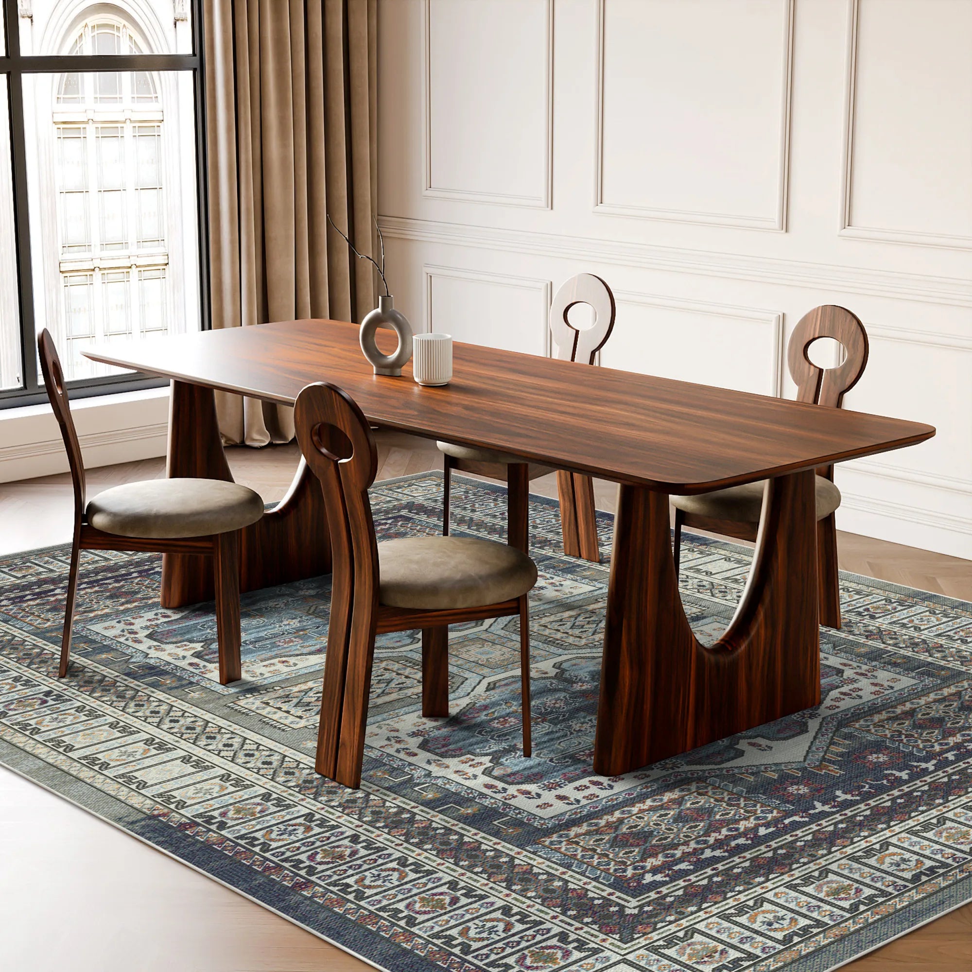 Етнічний килим медальйон Самаркандська ніч