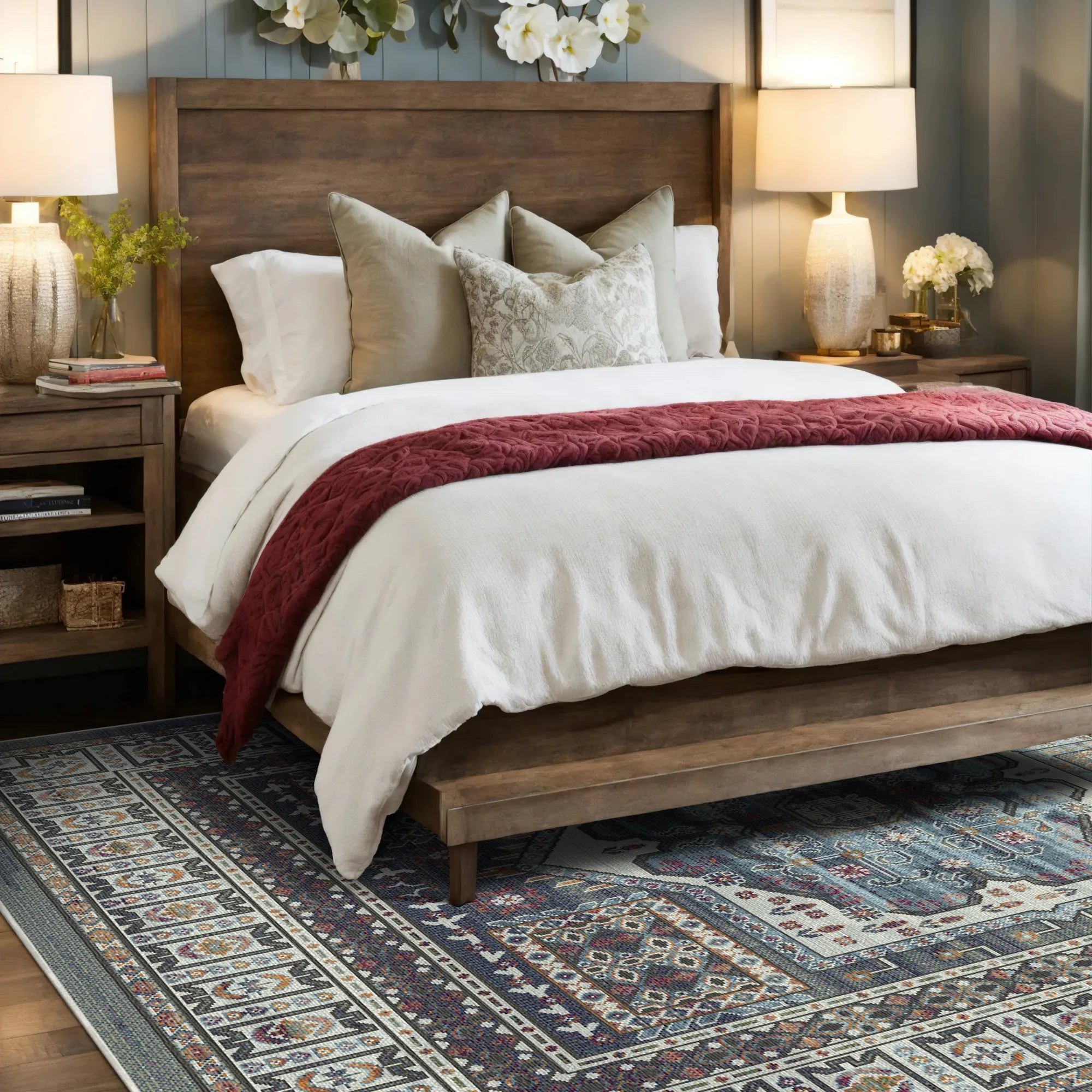 Етнічний килим медальйон Самаркандська ніч