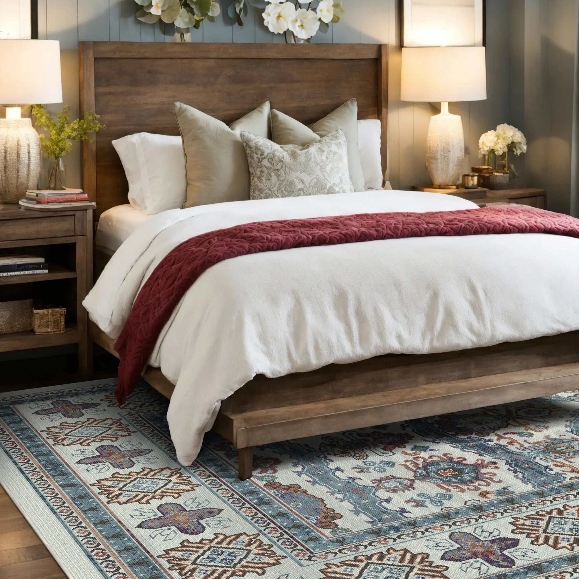 Килим племінної розетки Кашгар Аура