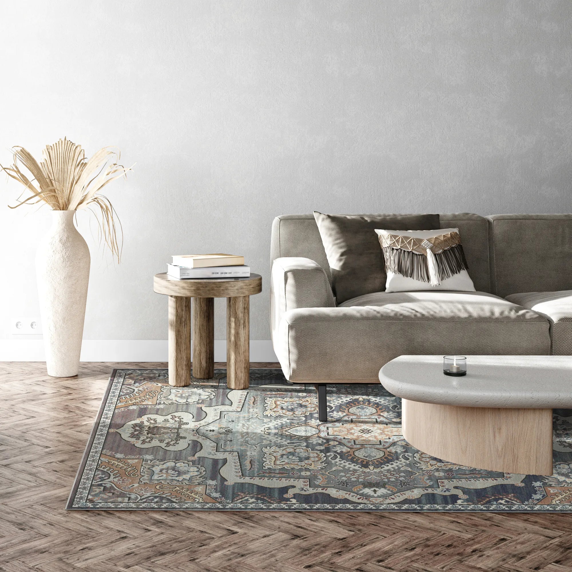 Султанський лазурний королівський медальйонний килим