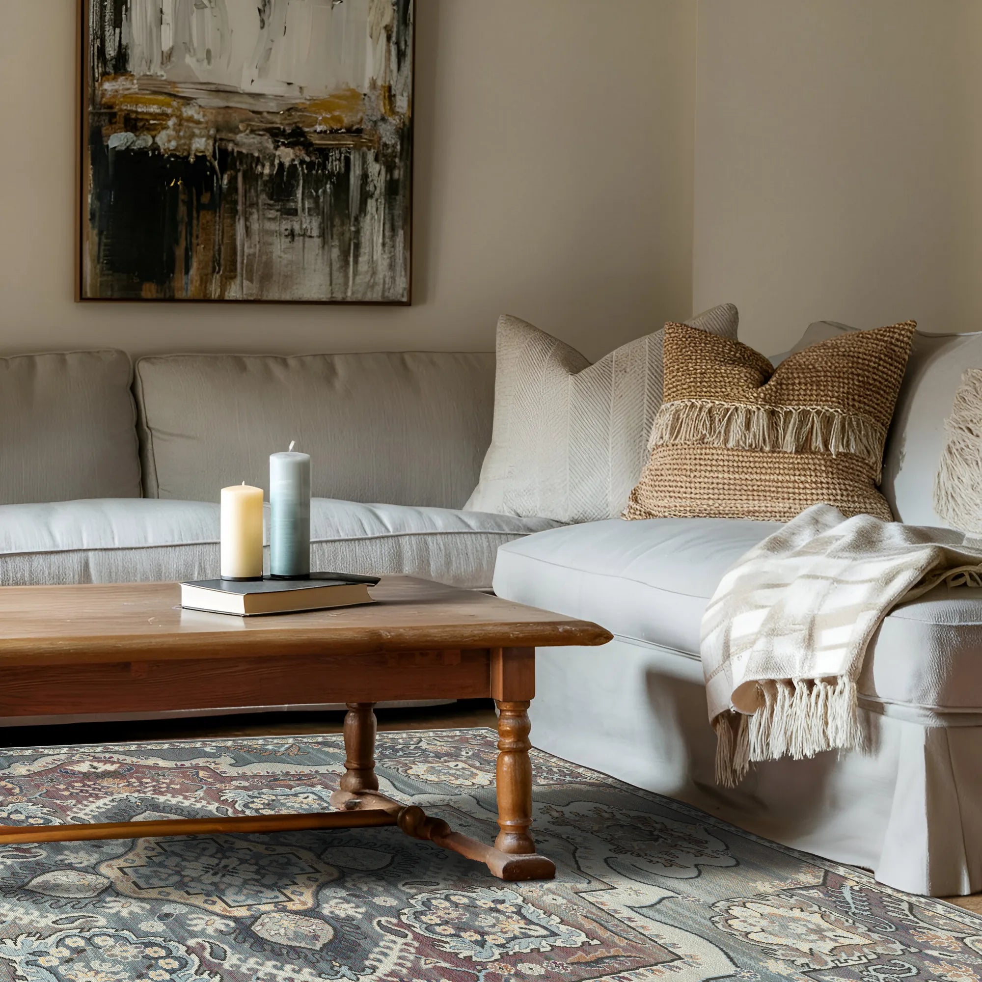 Килим з королівським медальйоном Султанська троянда