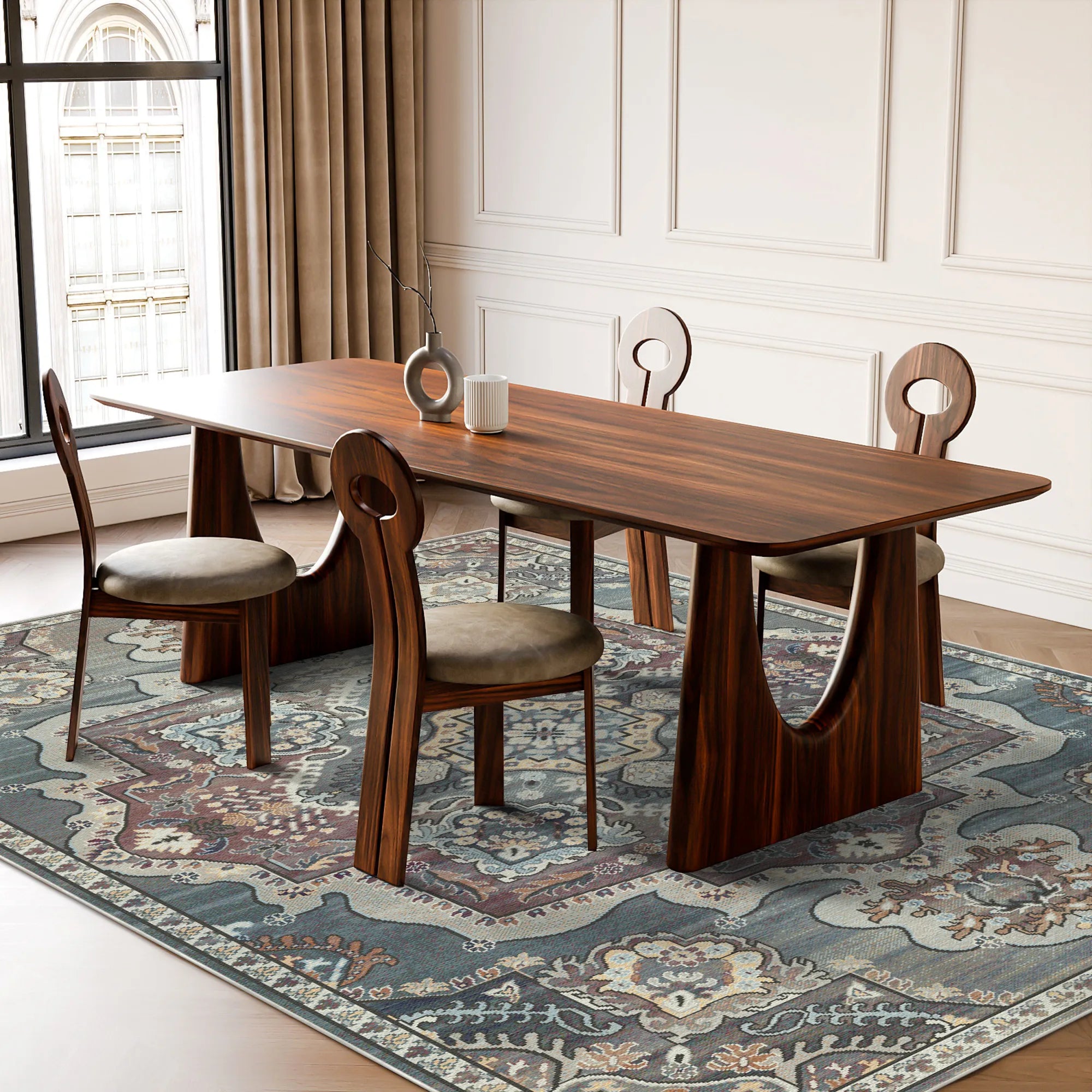 Килим з королівським медальйоном Султанська троянда