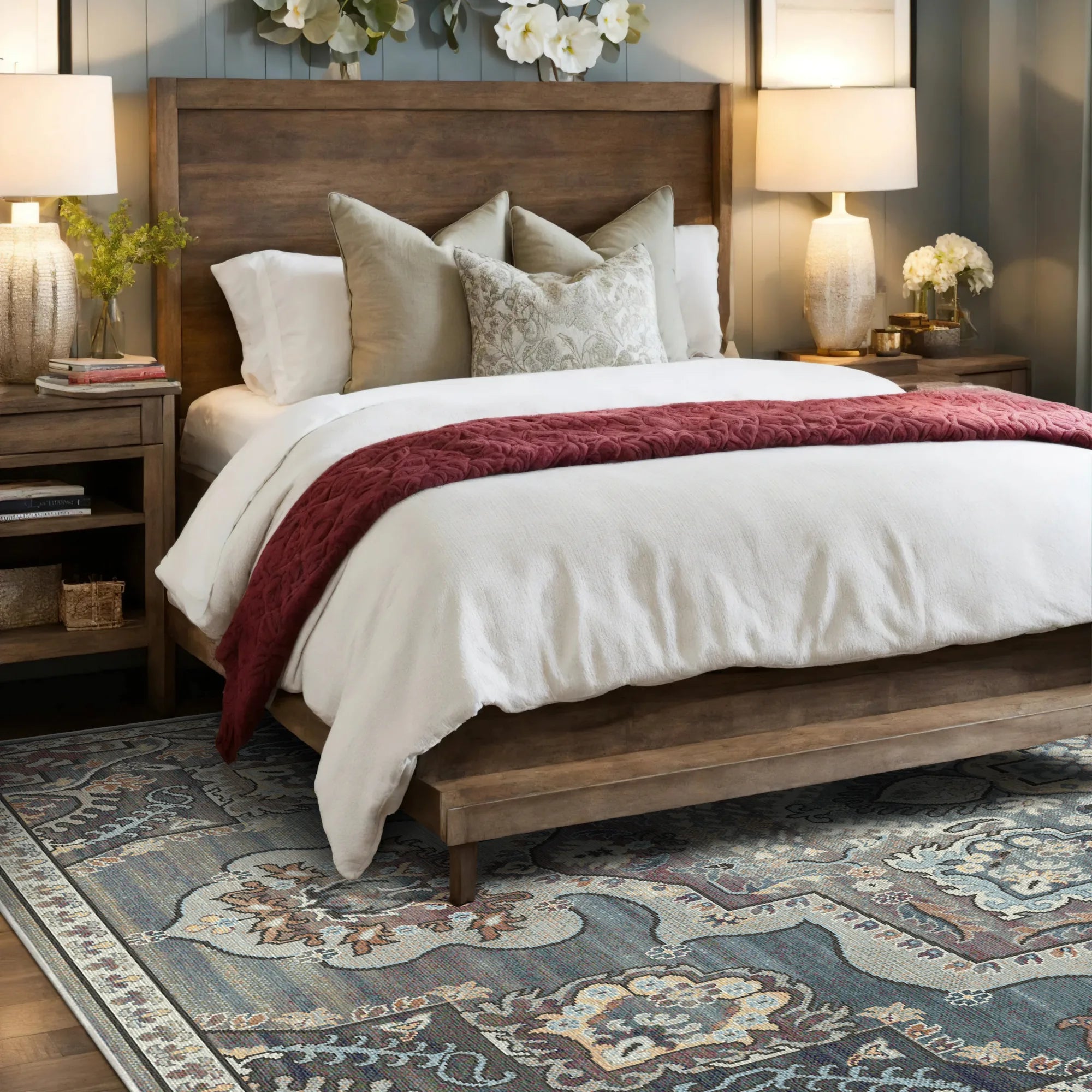 Килим з королівським медальйоном Султанська троянда