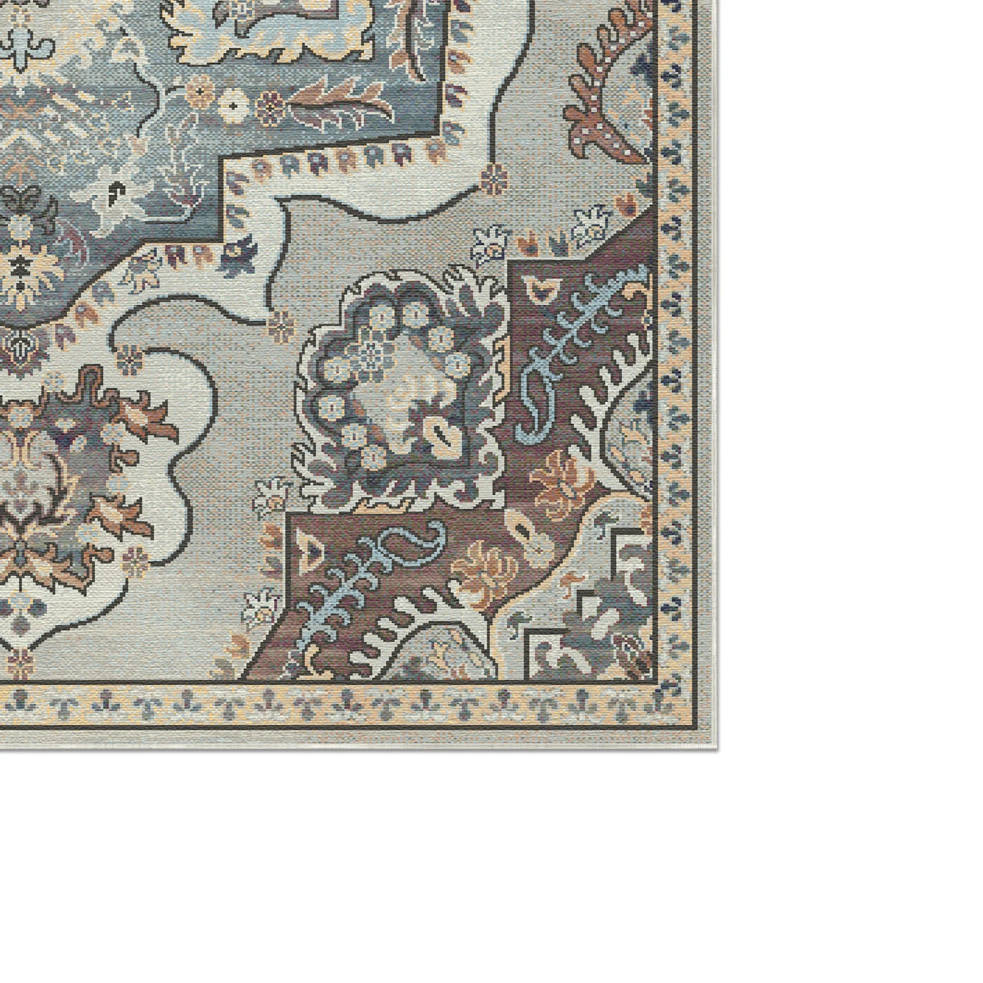 Килим із королівських медальйонів кольору слонової кістки, султанський